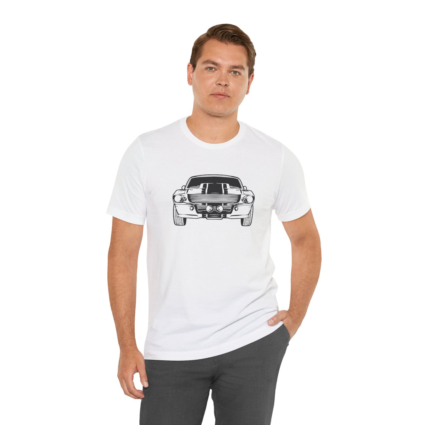 1967 Shelby Mustang GT500 Fastback Men's Jersey Short Sleeve Tee