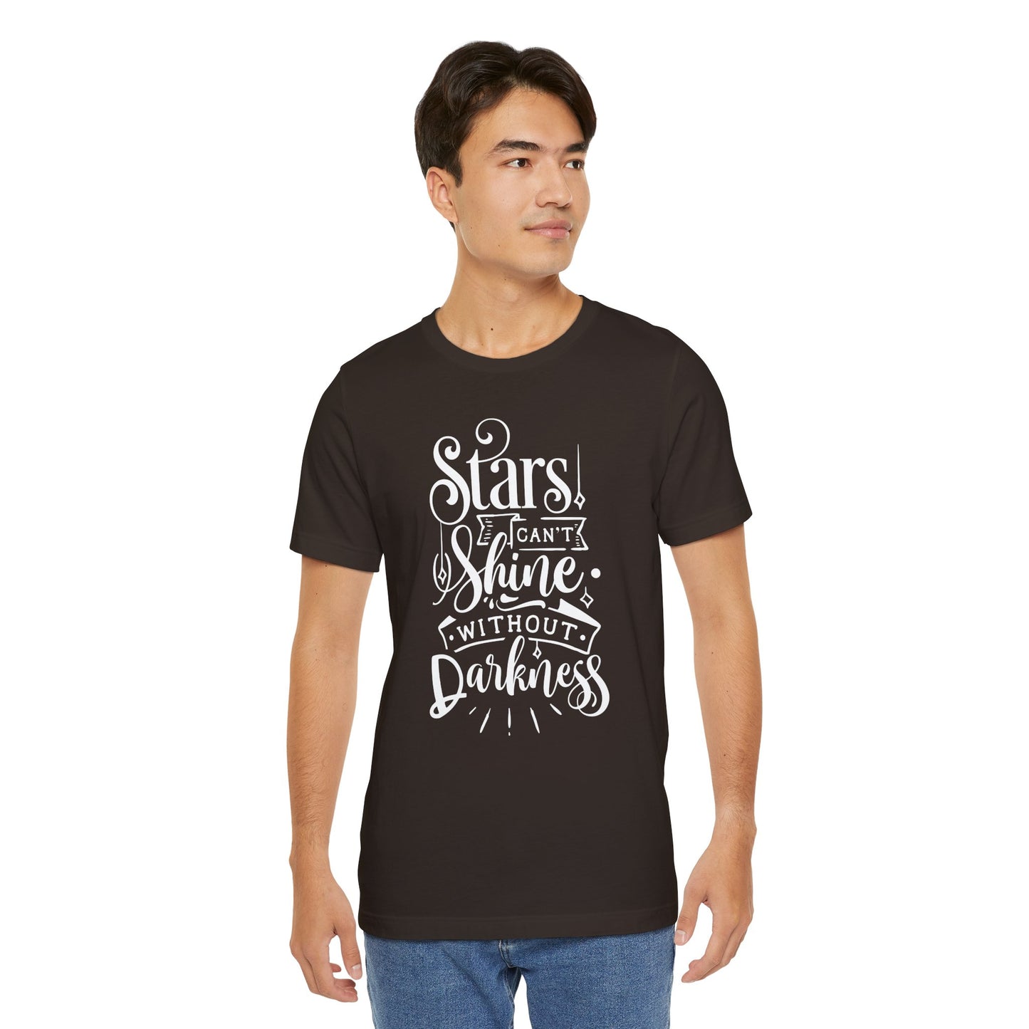 Stars Can't Shine Without Darkness Unisex Jersey Short Sleeve Tee