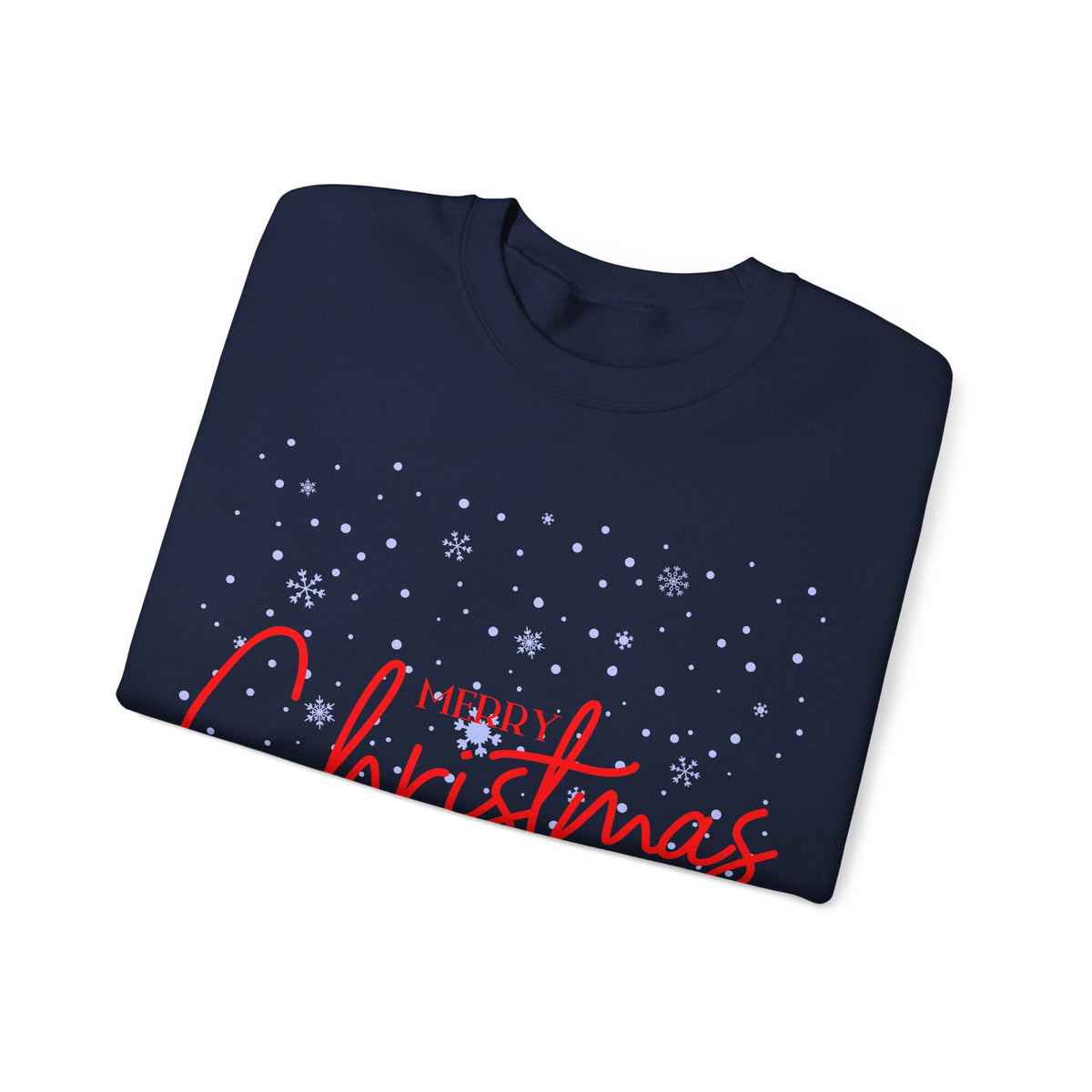 Merry Christmas Snowflakes ❄️🎄✨ Unisex Heavy Blend Crewneck Sweatshirt
