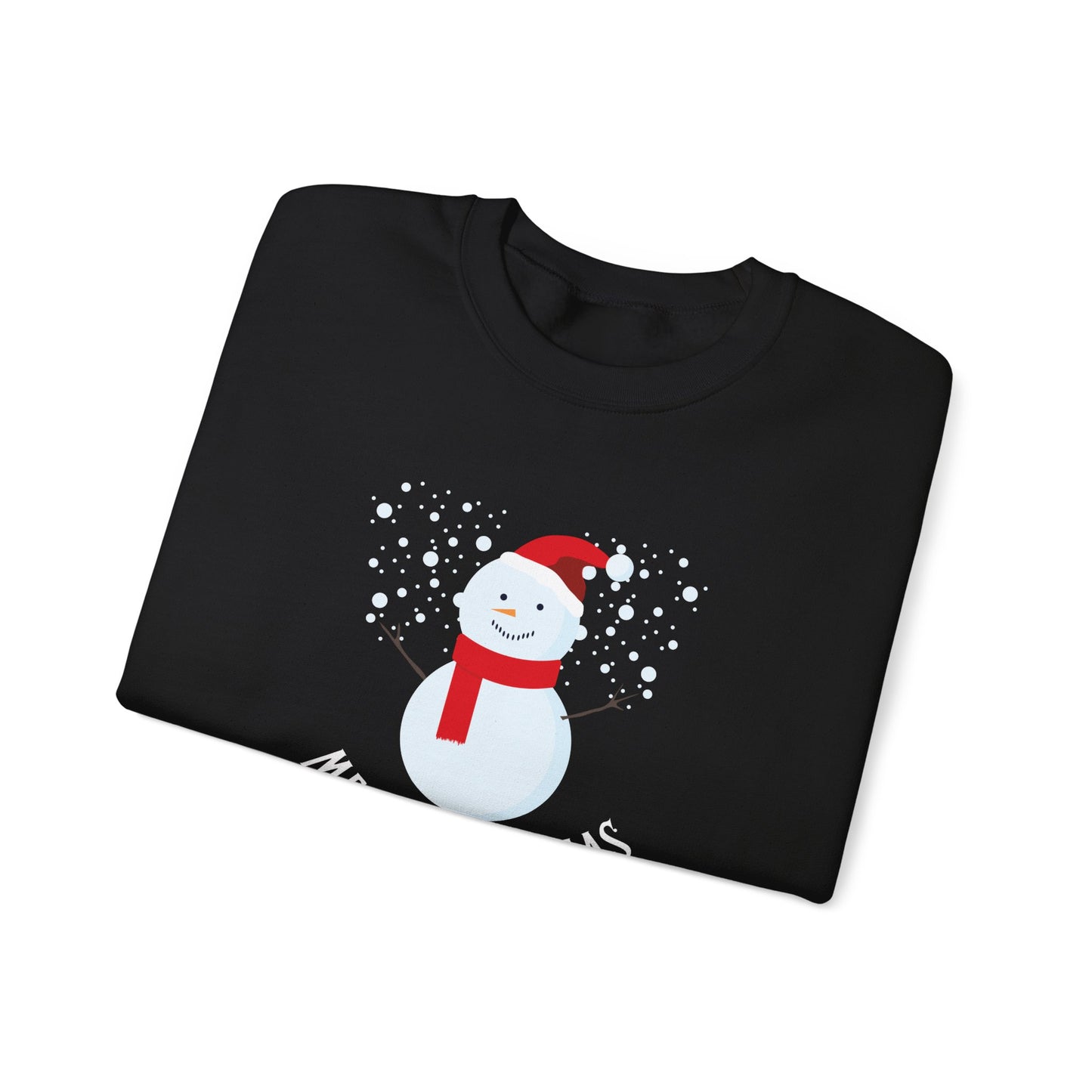 Unisex Heavy Blend Crewneck Sweatshirt Merry Christmas Snowman Design ☃️❄️✨