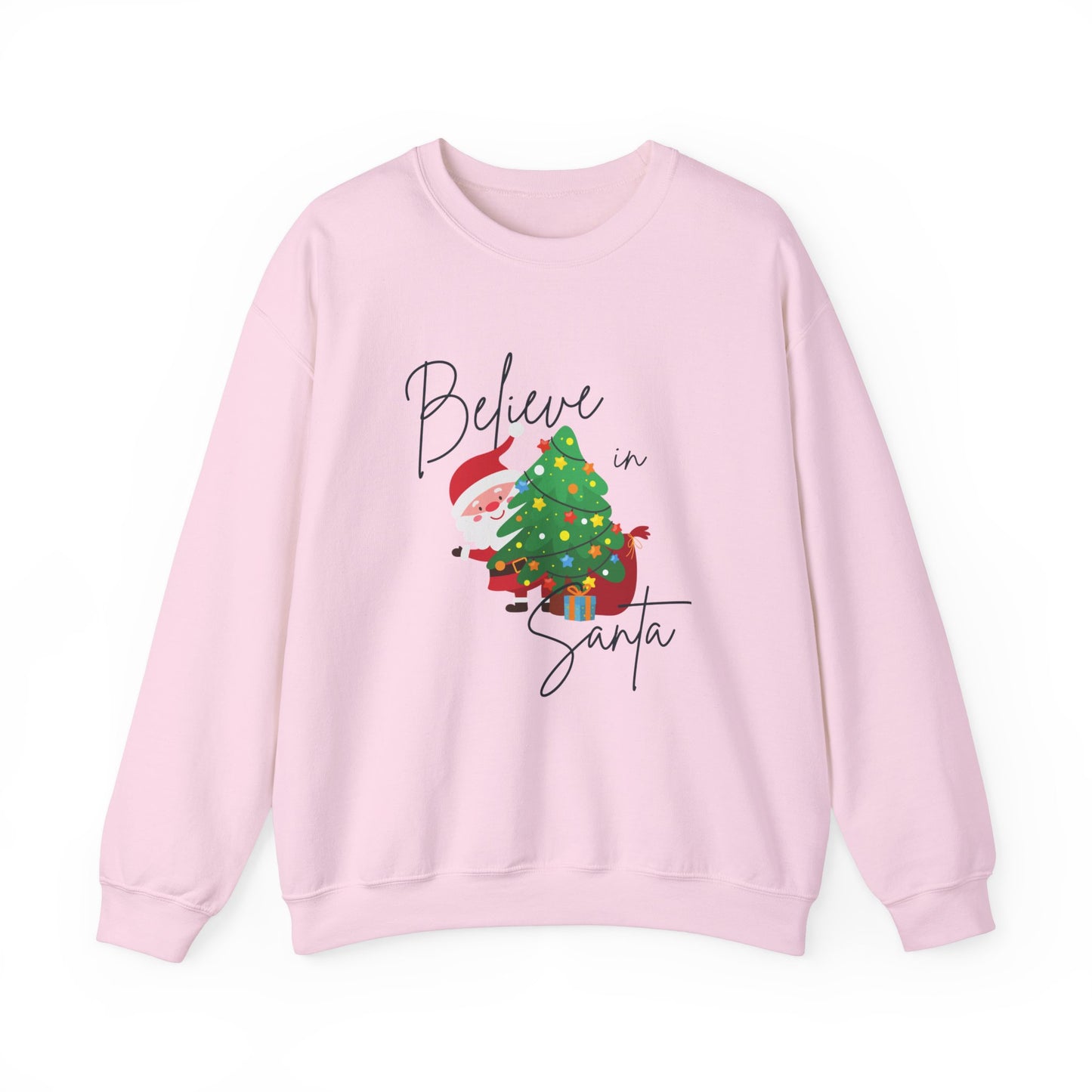 Unisex Heavy Blend Crewneck Sweatshirt Believe In Santa 🎅🎄✨