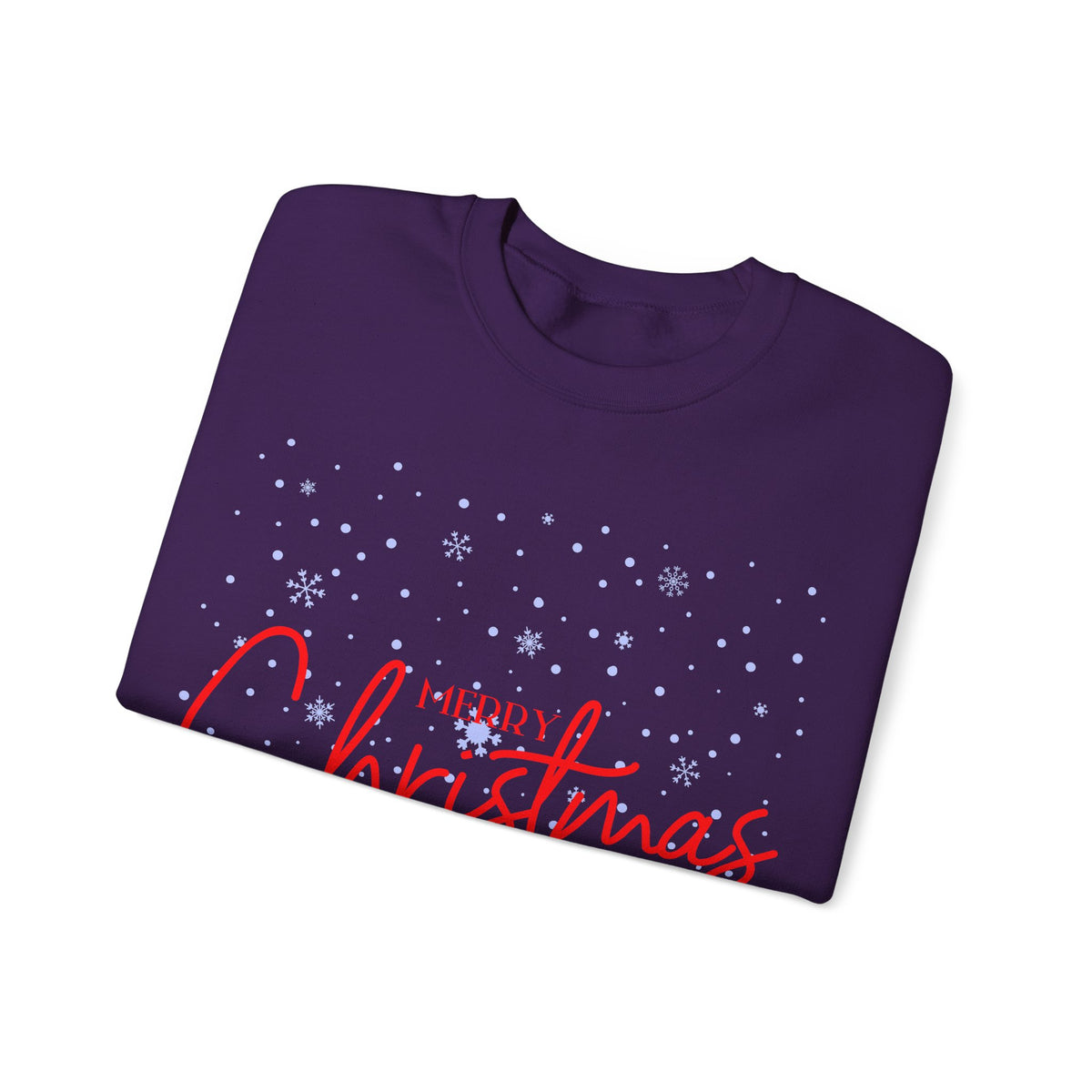 Merry Christmas Snowflakes ❄️🎄✨ Unisex Heavy Blend Crewneck Sweatshirt