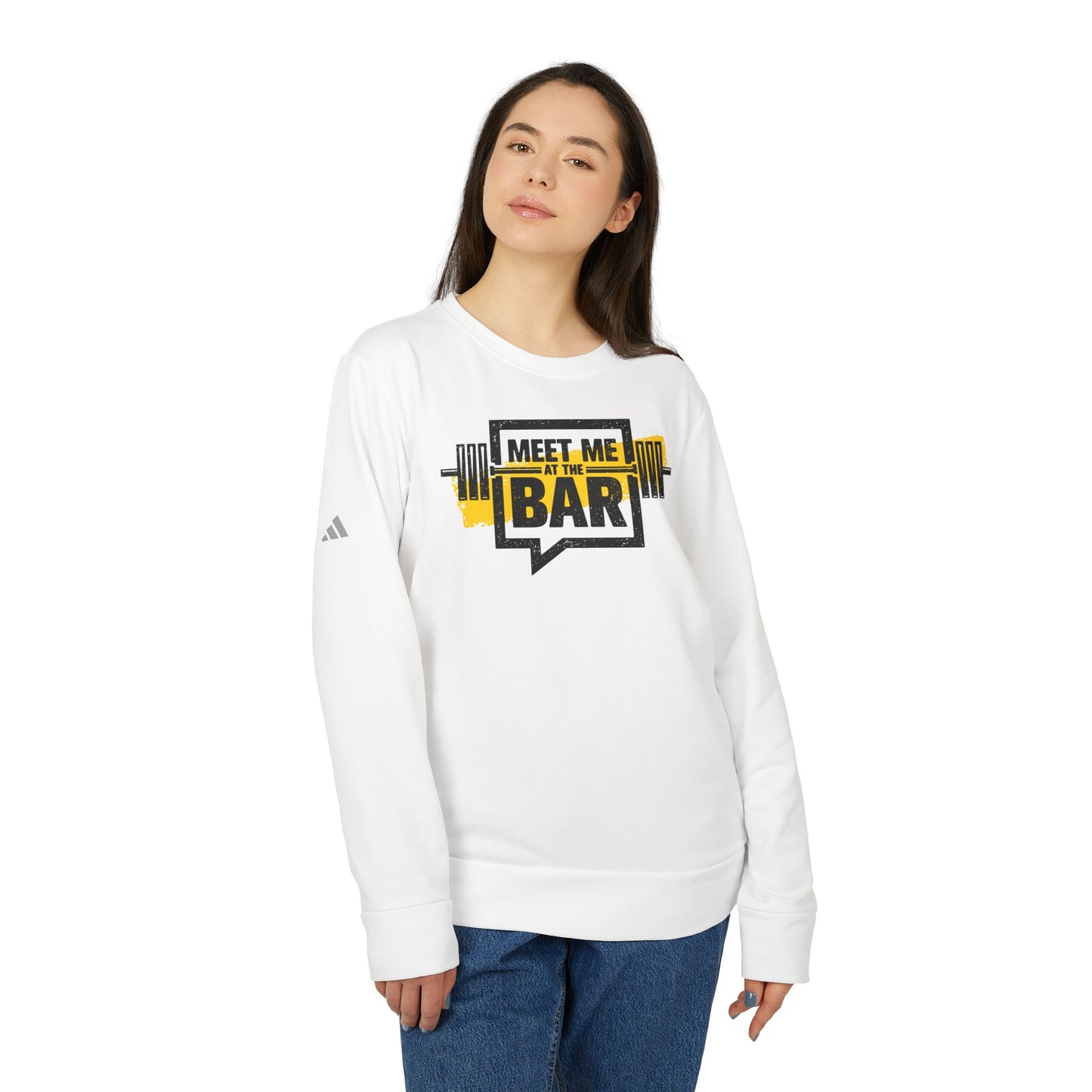 Meet Me At The Bar Adidas Unisex Cozy Fleece Sweatshirt