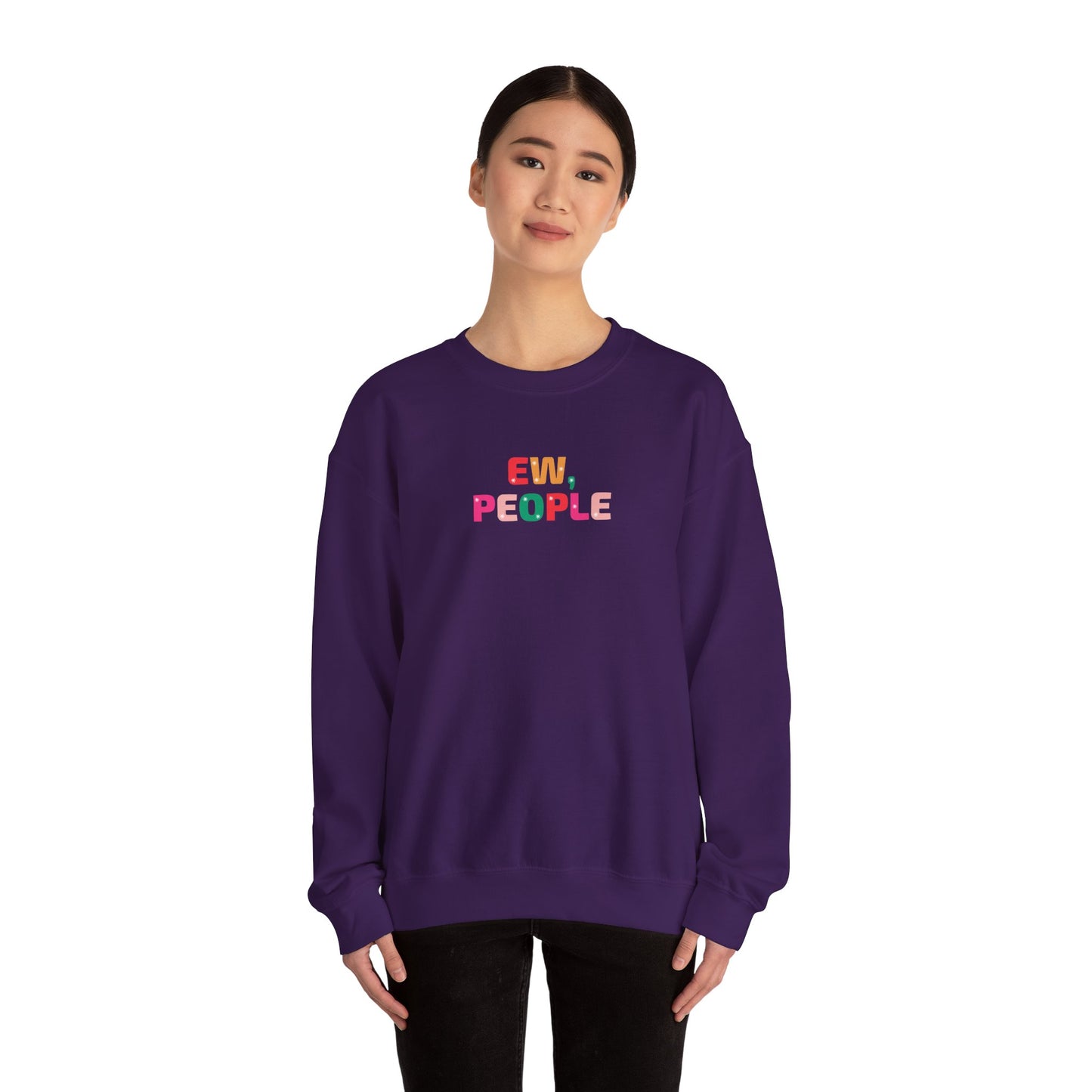 Unisex Heavy Blend Crewneck Sweatshirt Ew, People & Merry Christmas, I Guess 🎄✨