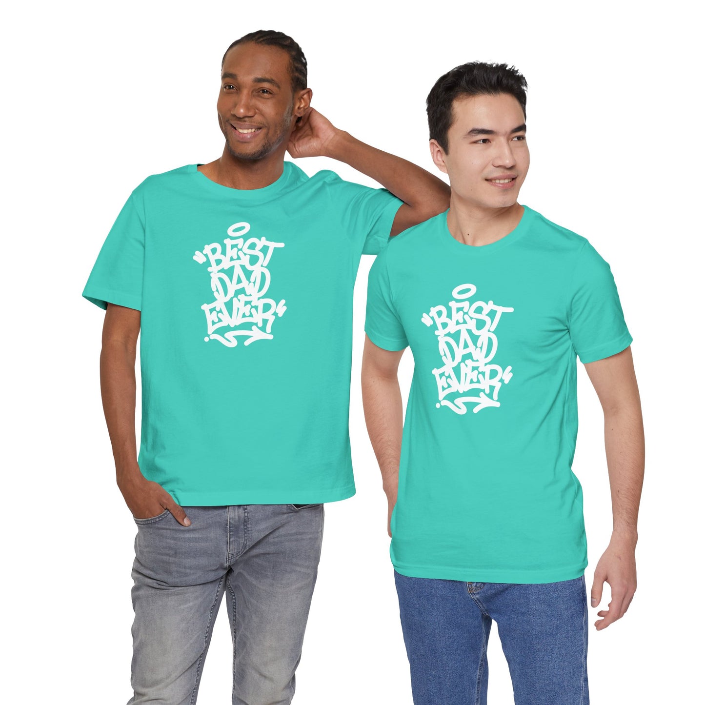Best Dad Ever Men's Jersey Short Sleeve Tee