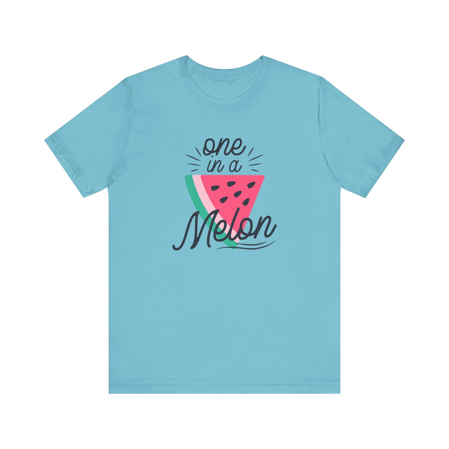 Unisex Jersey Short Sleeve Tee Soft Cotton "One In A Melon" Watermelon Print