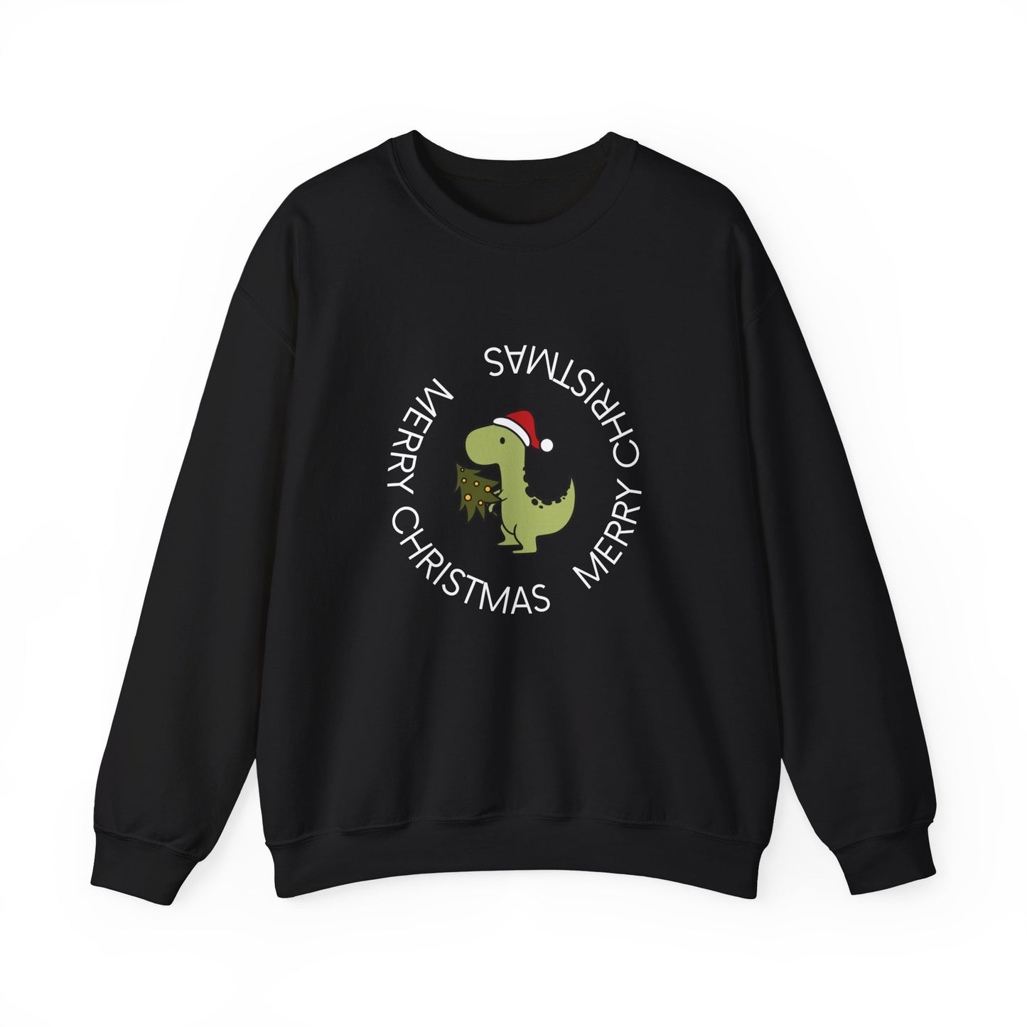 Dino-Merry Christmas 🎄🦖🎅 Unisex Heavy Blend Crewneck Sweatshirt