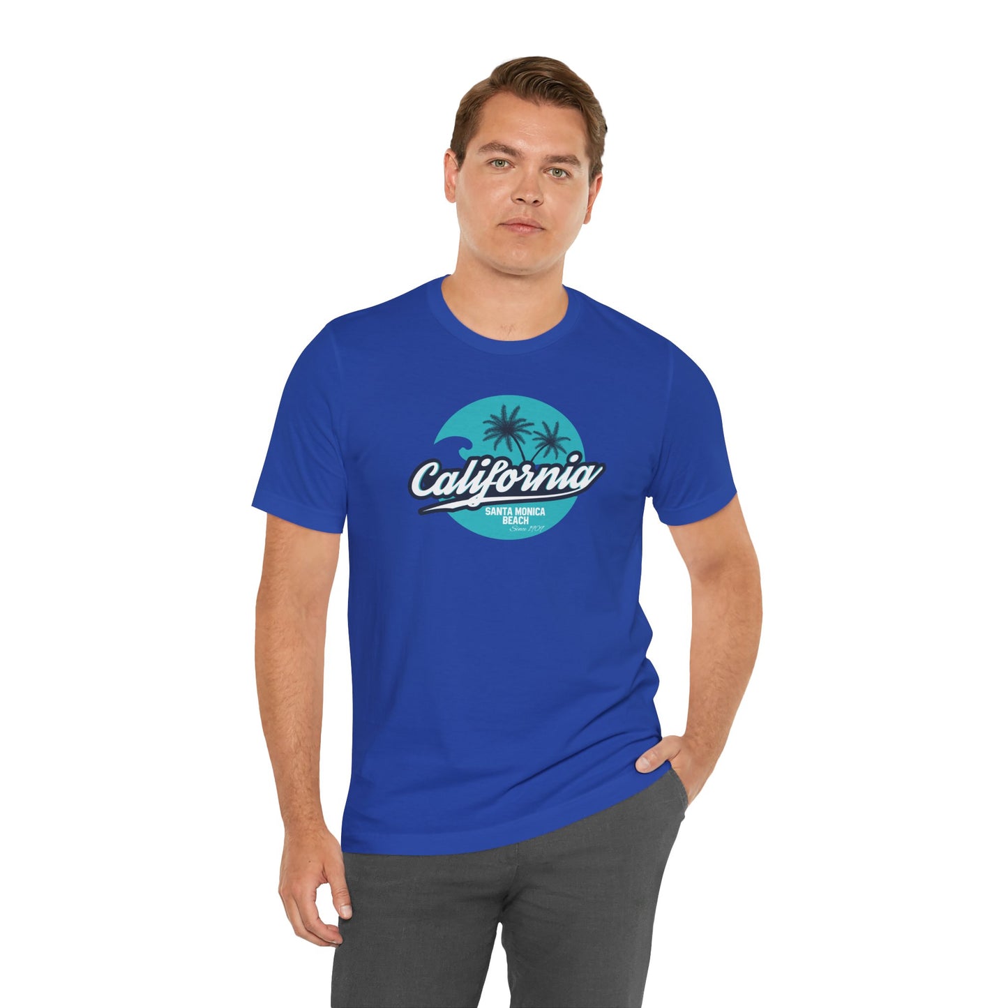 California Santa Monica Beach Unisex Jersey Short Sleeve Tee