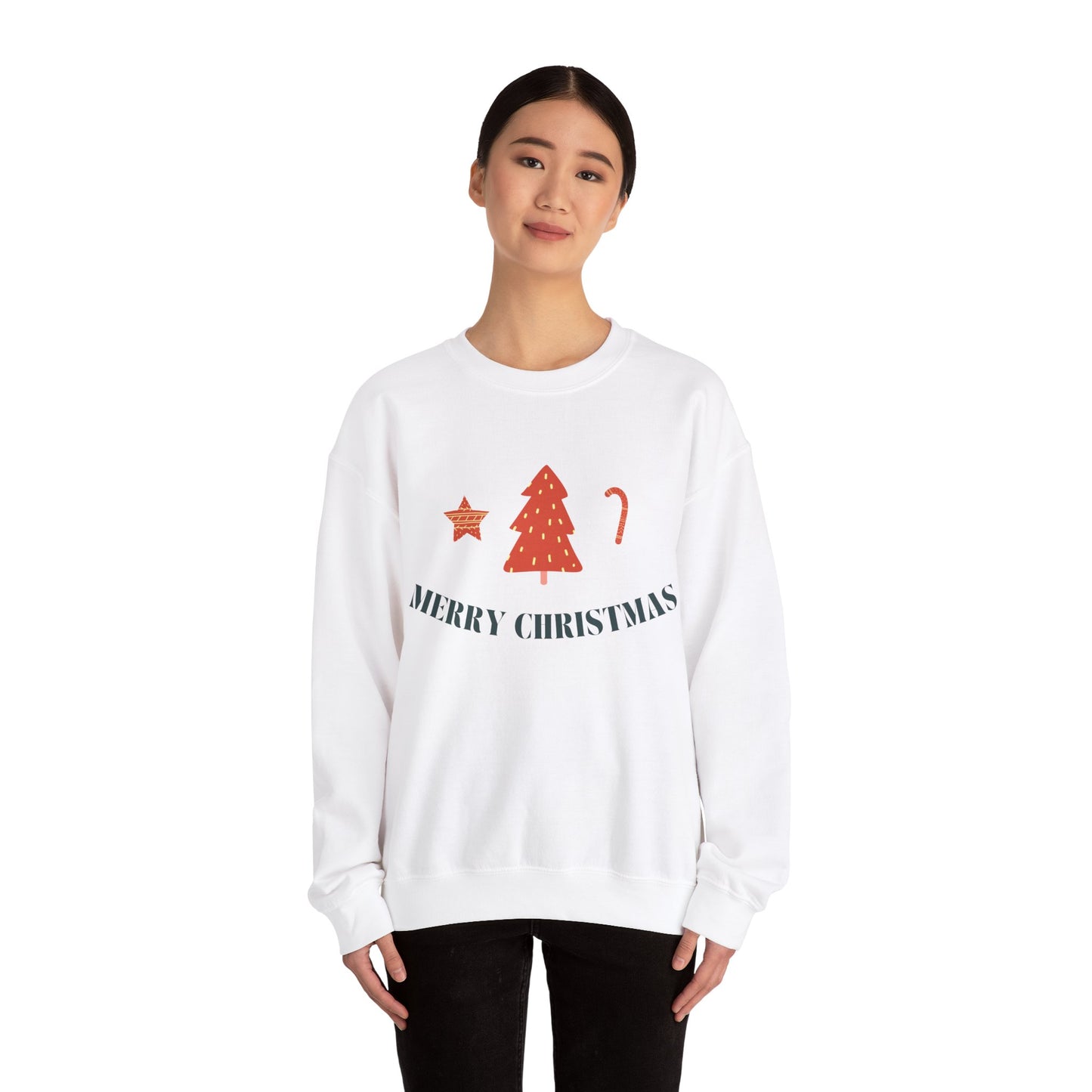 Unisex Heavy Blend Crewneck Sweatshirt Merry Christmas Collage 🎄✨❤️