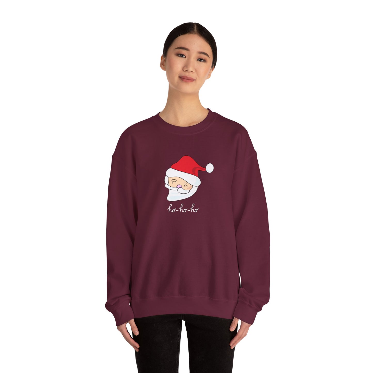 Unisex Heavy Blend Crewneck Sweatshirt Santa Line Illustration Ho Ho Ho 🎅✨