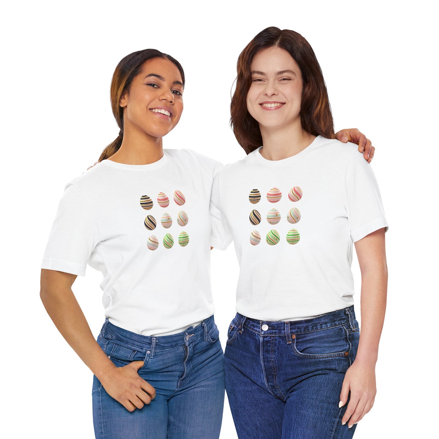 Egg-stravaganza Colorful Easter Egg Trio Unisex Jersey Short Sleeve Tee