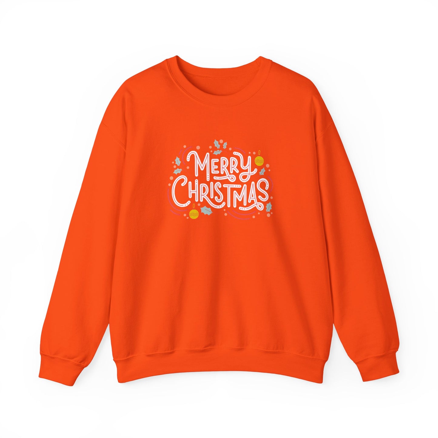 Unisex Heavy Blend Crewneck Sweatshirt Beautiful Merry Christmas Design 🎄✨