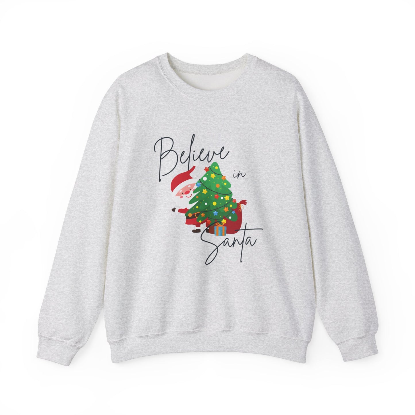 Unisex Heavy Blend Crewneck Sweatshirt Believe In Santa 🎅🎄✨