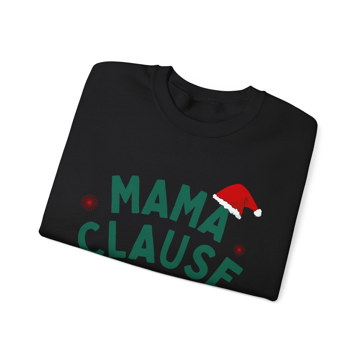 Unisex Heavy Blend Crewneck Sweatshirt Mama Clause Merry & Bright 🎄✨