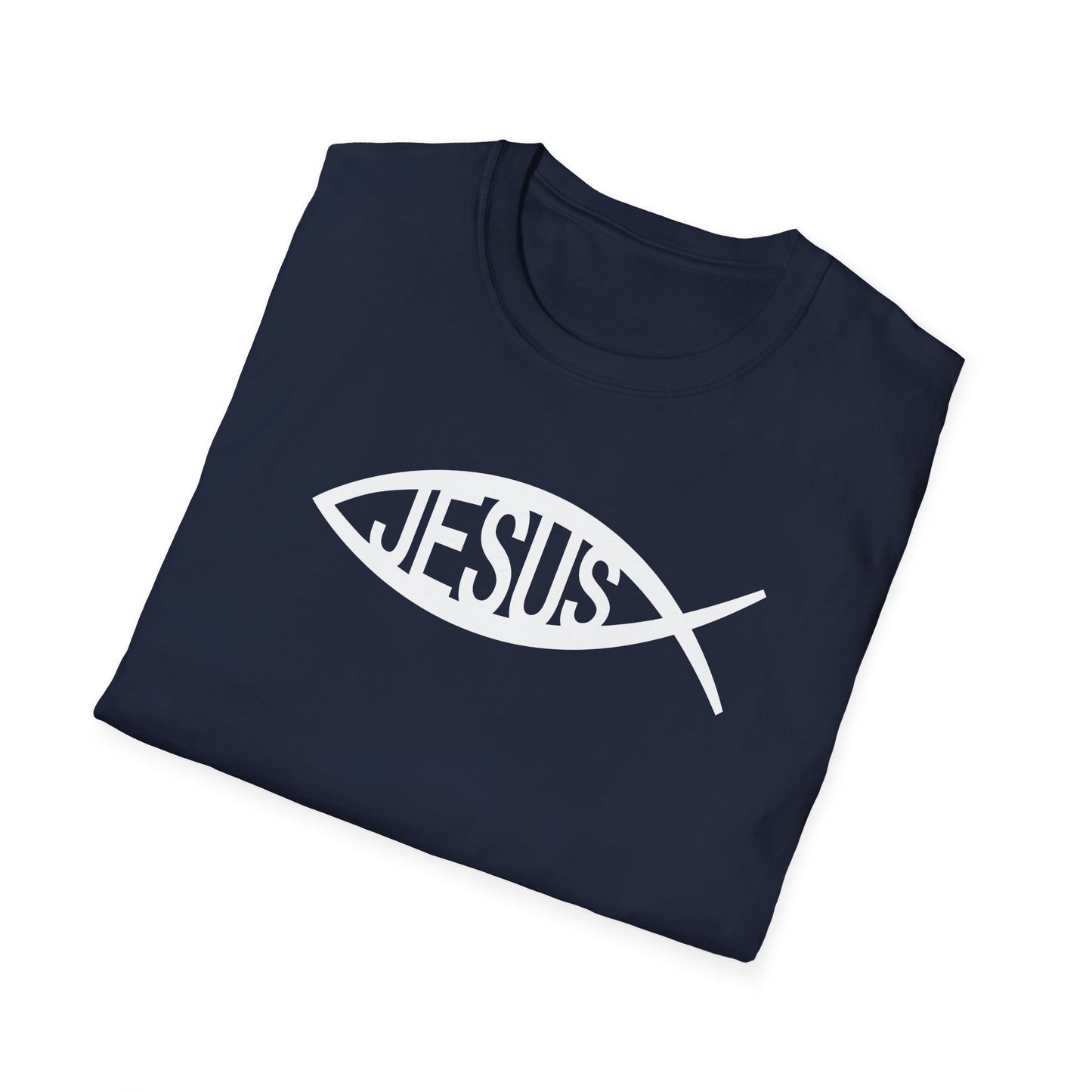 Jesus Fish Ichthys Softstyle T-Shirt