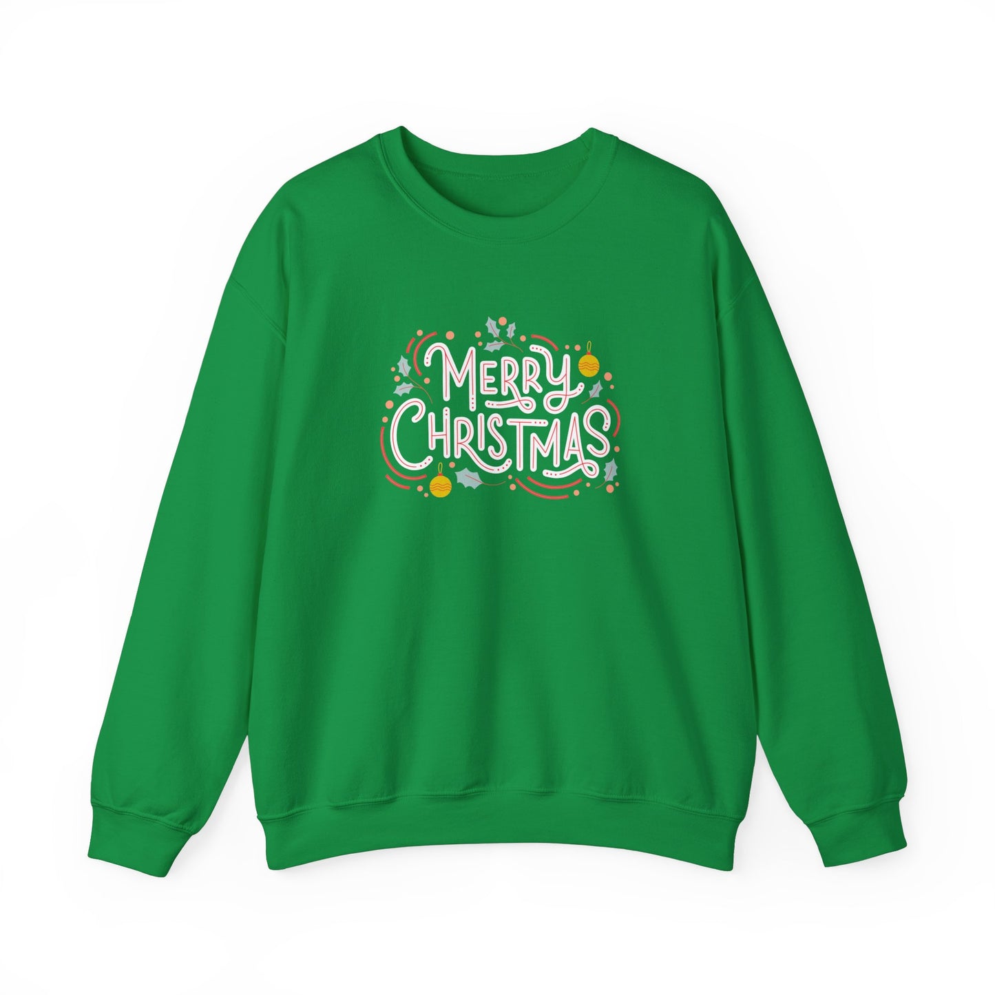Unisex Heavy Blend Crewneck Sweatshirt Beautiful Merry Christmas Design 🎄✨