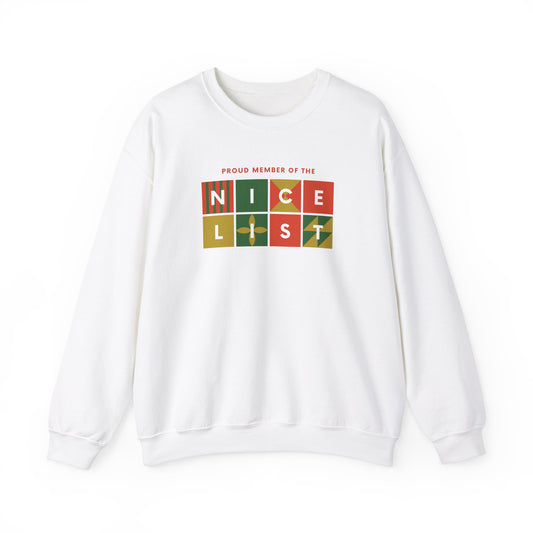 Unisex Heavy Blend Crewneck Sweatshirt  Proud Member of The Nice List 🎅✨