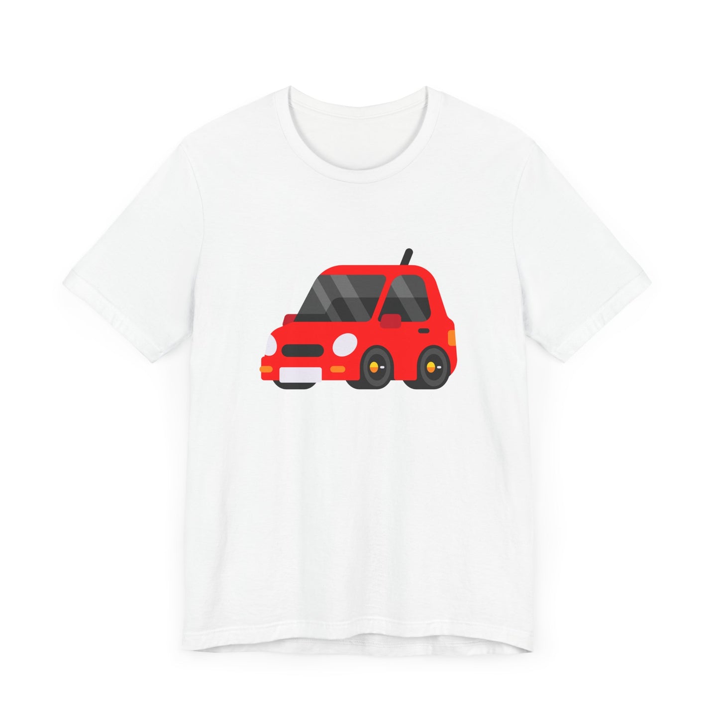 Unisex Jersey Short Sleeve Tee Adorable Car T-shirt Red Car