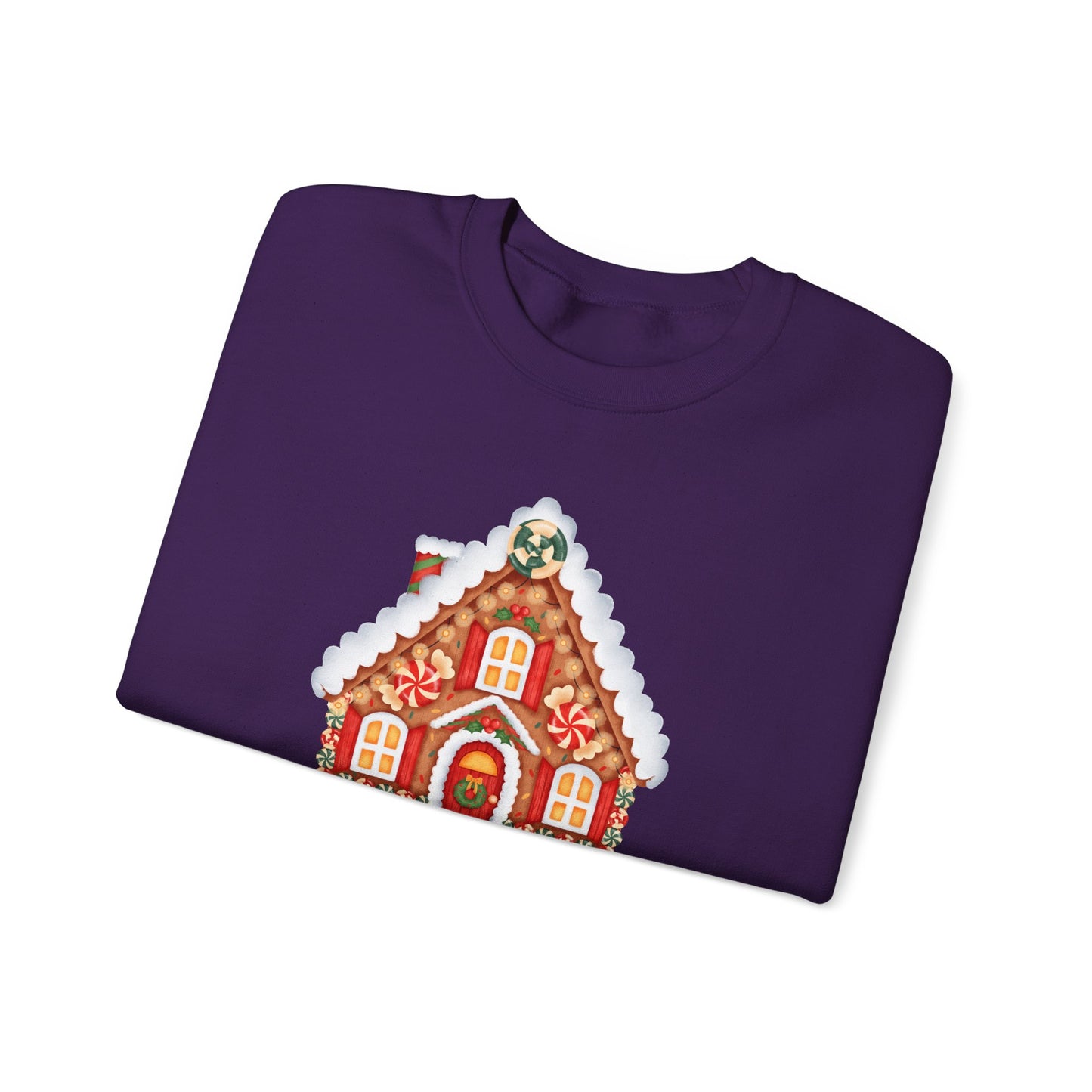 Christmas Gingerbread House 🎄🍬✨ Unisex Heavy Blend Crewneck Sweatshirt