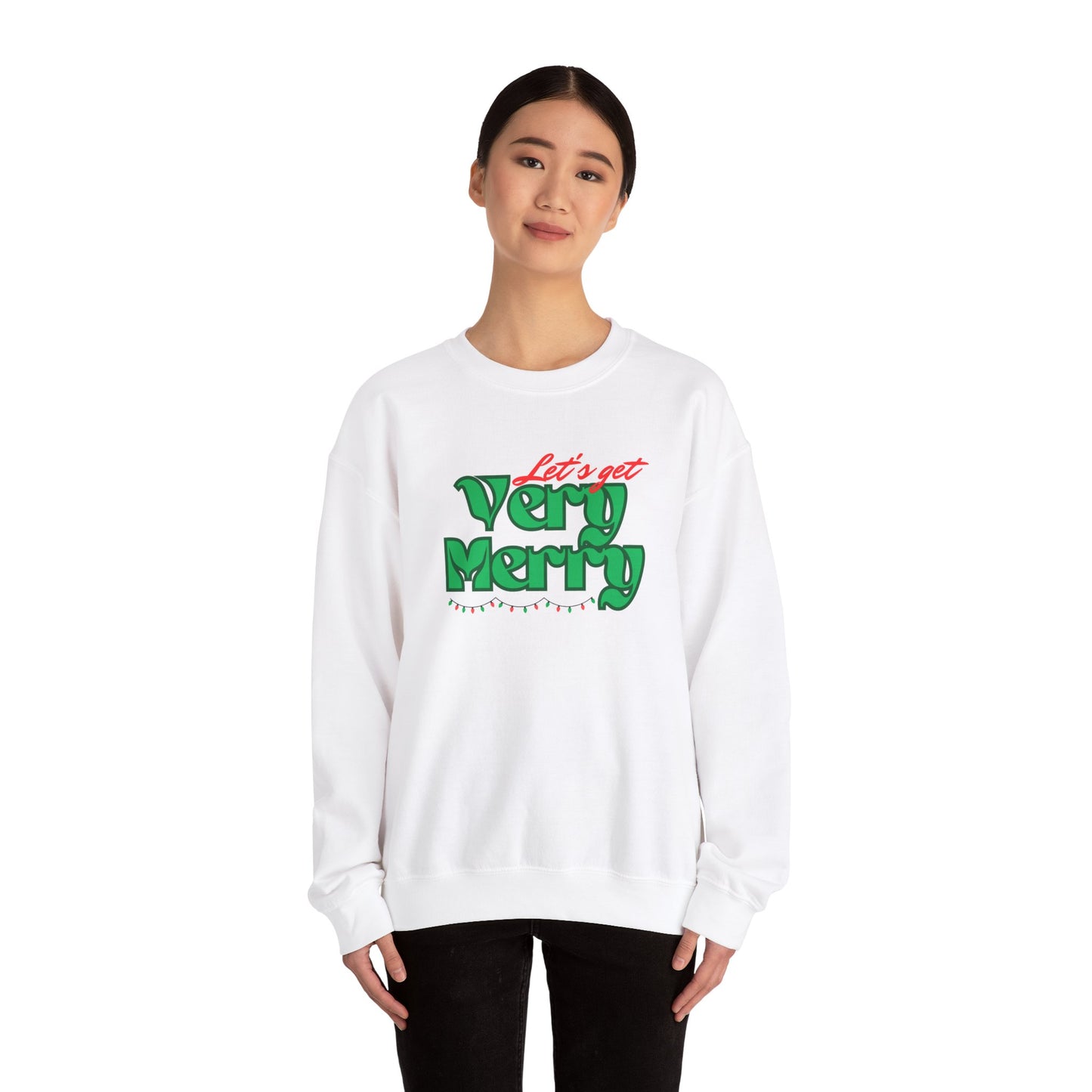 Unisex Heavy Blend Crewneck Sweatshirt Let's Get Very Merry 🎉✨