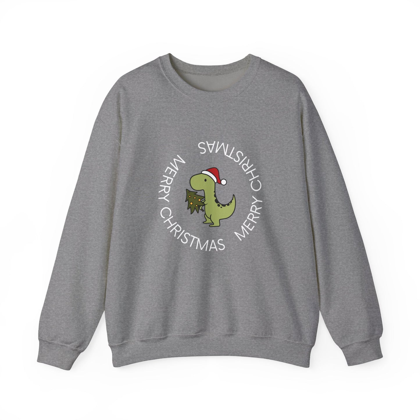 Dino-Merry Christmas 🎄🦖🎅 Unisex Heavy Blend Crewneck Sweatshirt
