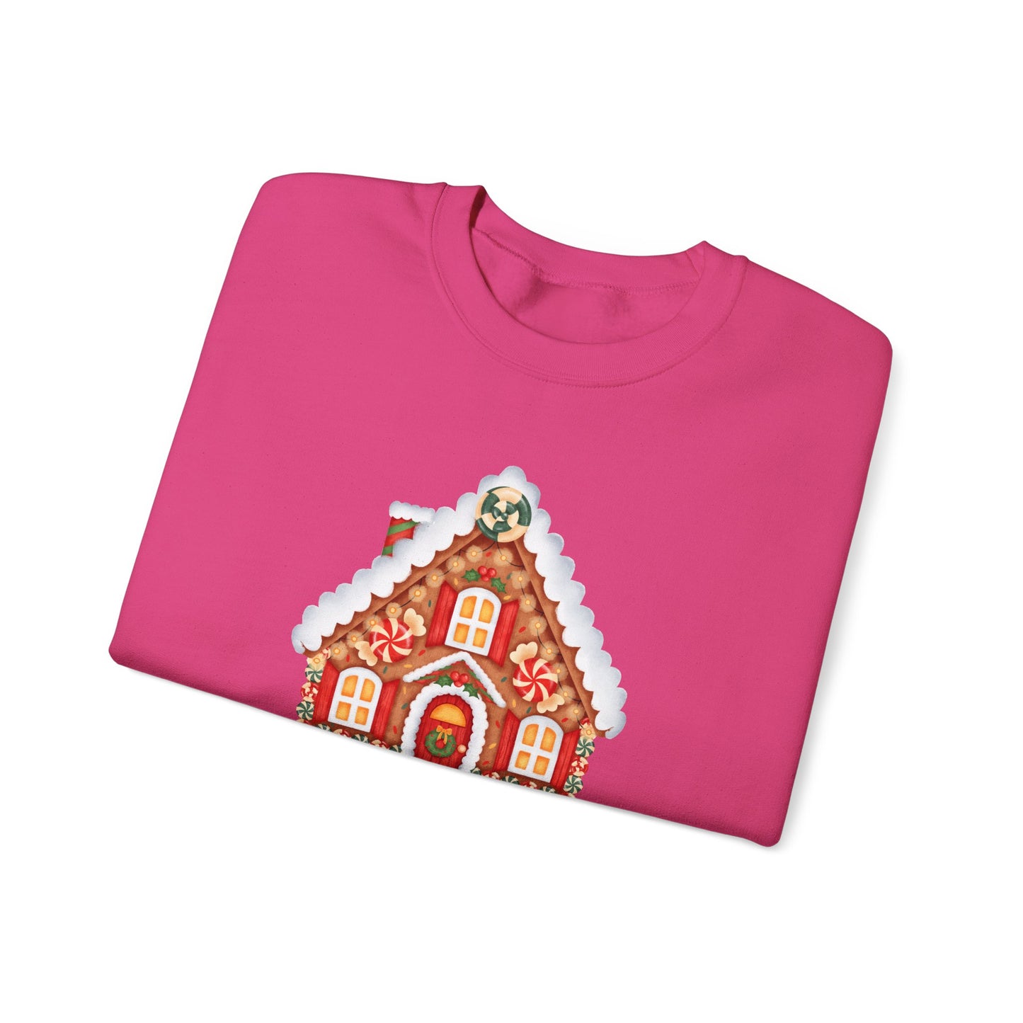Christmas Gingerbread House 🎄🍬✨ Unisex Heavy Blend Crewneck Sweatshirt