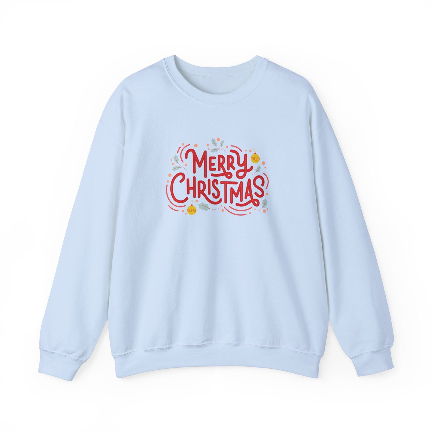 Unisex Heavy Blend Crewneck Sweatshirt Beautiful Merry Christmas Design 🎄✨