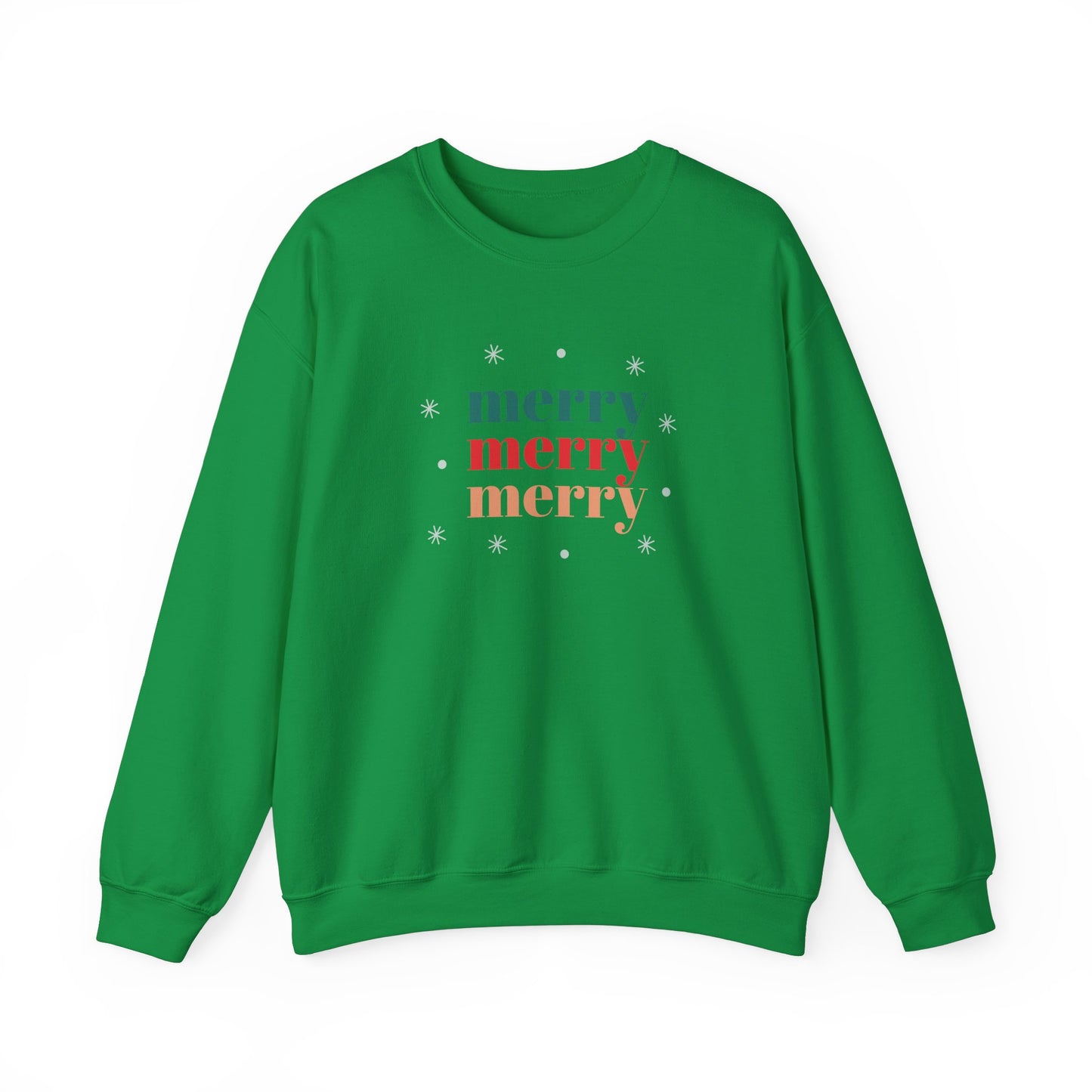 Unisex Heavy Blend Crewneck Sweatshirt Merry Merry Merry 🎄❄️✨