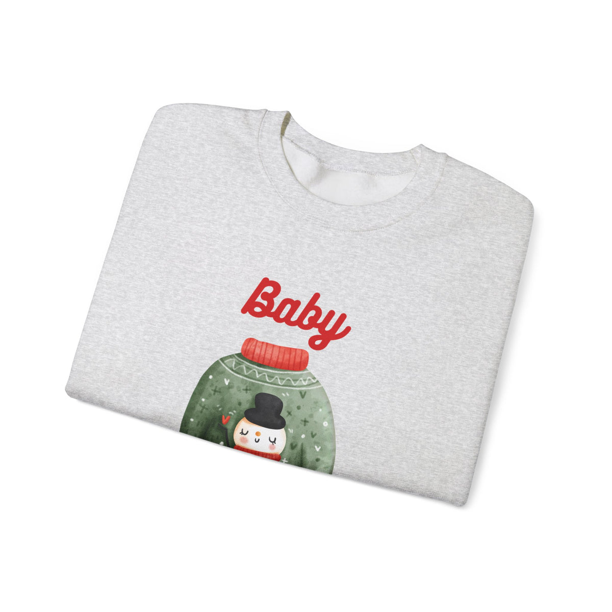 Unisex Heavy Blend Crewneck Sweatshirt Baby It's Cold Outside Snowman 🎄❄️❤️