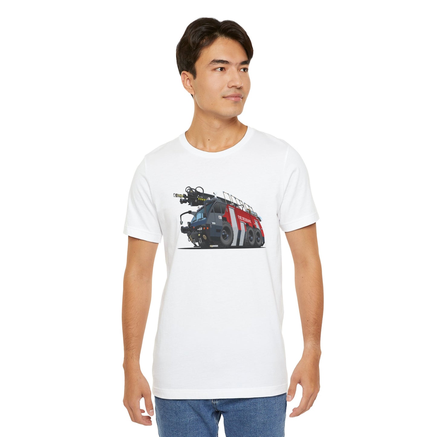 Airport Fire Rescue Tanker Men's Jersey Short Sleeve Tee