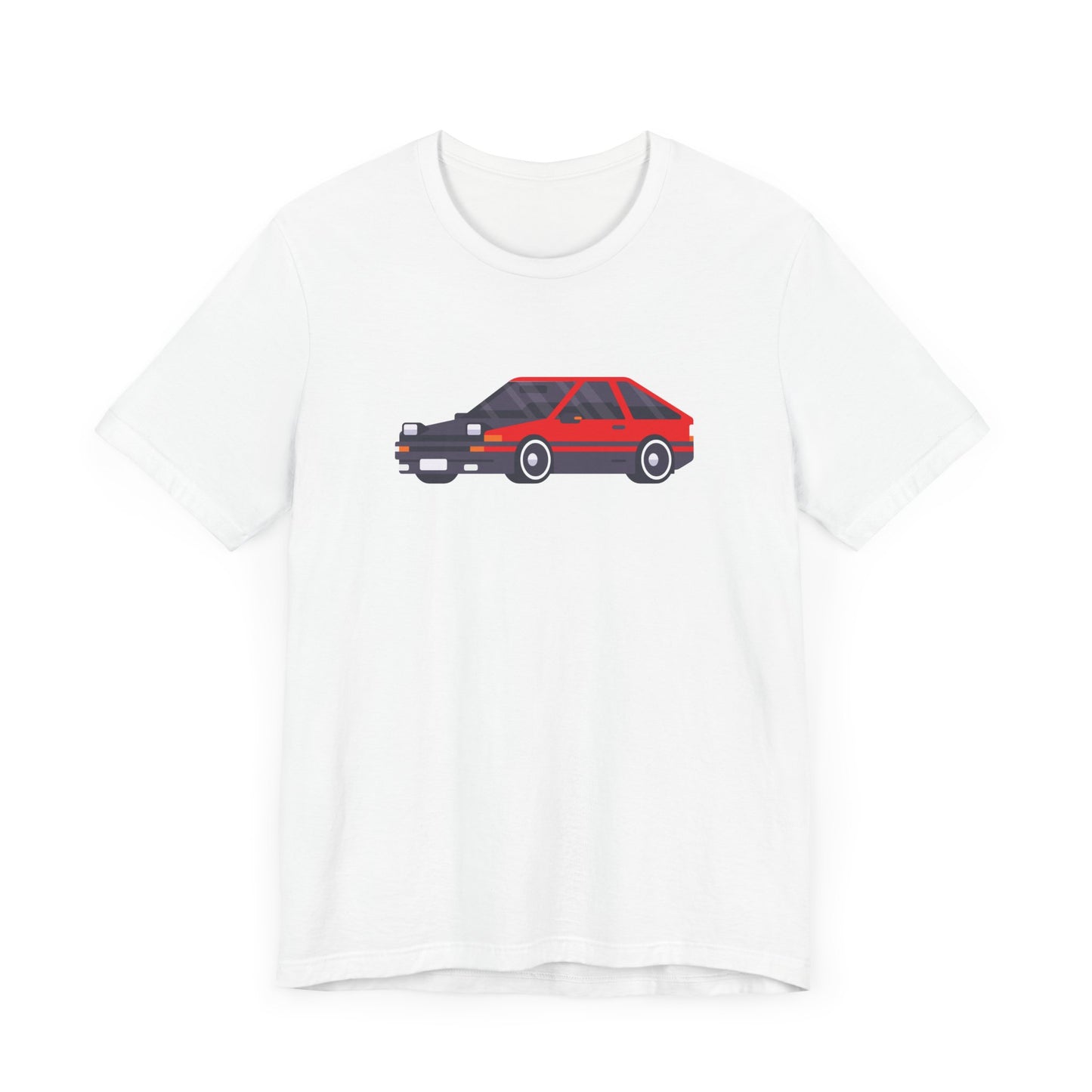 Unisex Jersey Short Sleeve Tee Adorable Car T-shirt Red Car