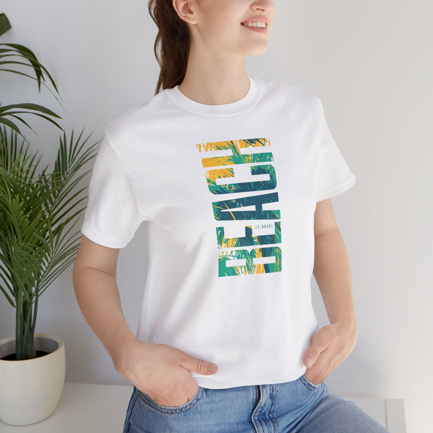 Beach Ca 90401 Unisex Jersey Short Sleeve Tee
