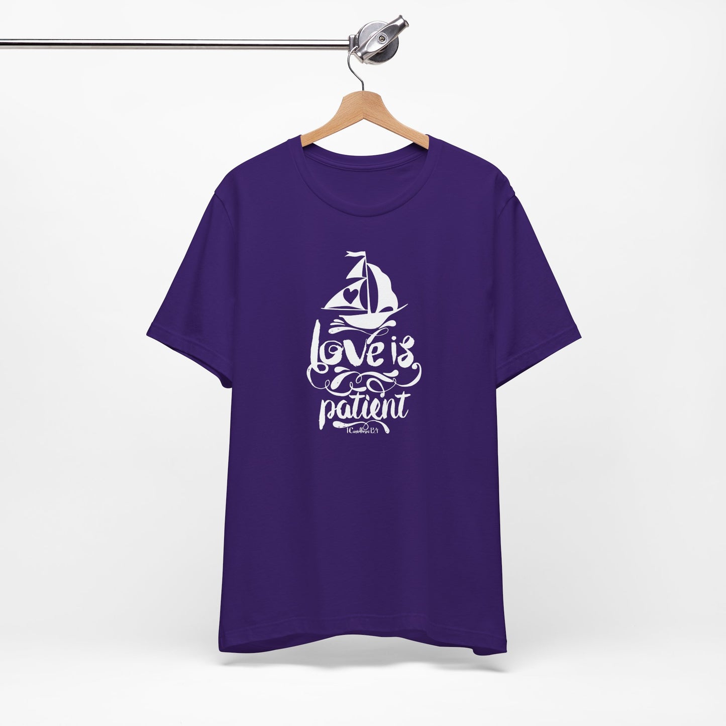 Love Is Patient Corinthians 13:4 Unisex Jersey Short Sleeve Tee