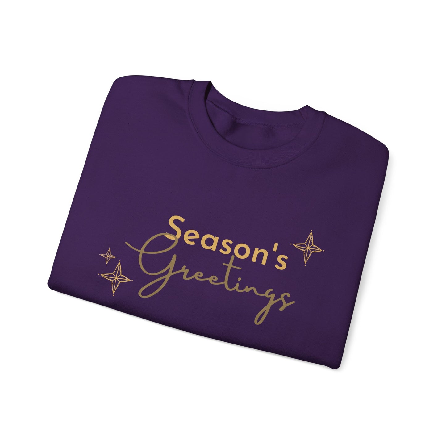 Unisex Heavy Blend Crewneck Sweatshirt Elegant Seasons Greetings ✨🎄