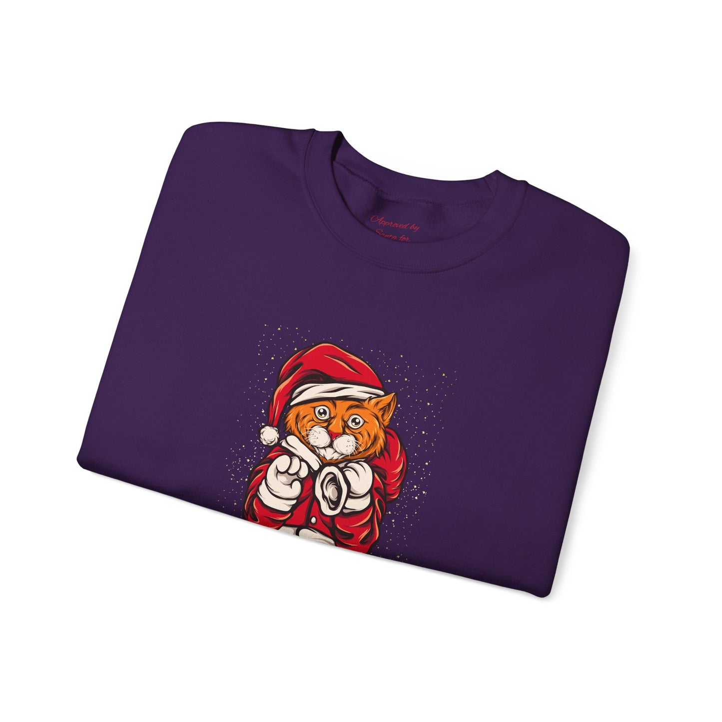 Unisex Heavy Blend Crewneck Sweatshirt Santa Paws Feline Festive Fun 🎅🐾🎁