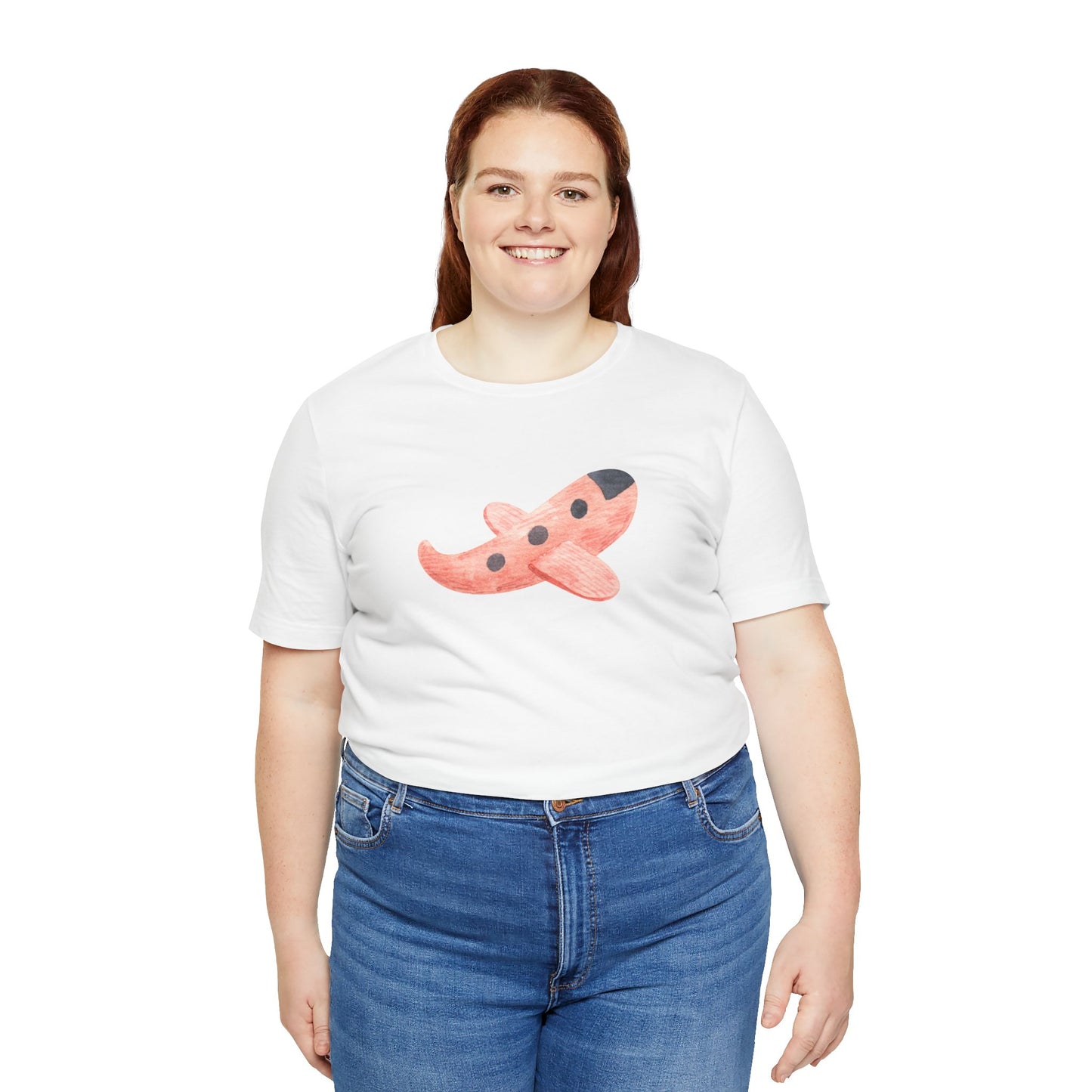 Red plane Unisex Jersey Short Sleeve Tee