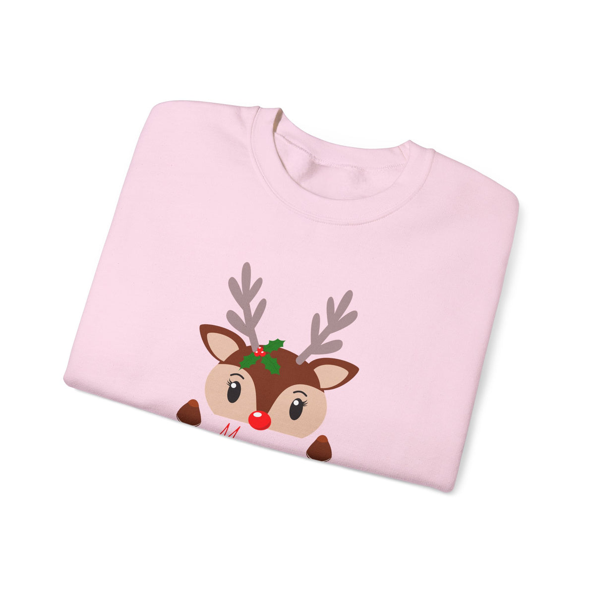 Unisex Heavy Blend Crewneck Sweatshirt Adorable Baby Deer Merry Christmas 🎄🦌✨