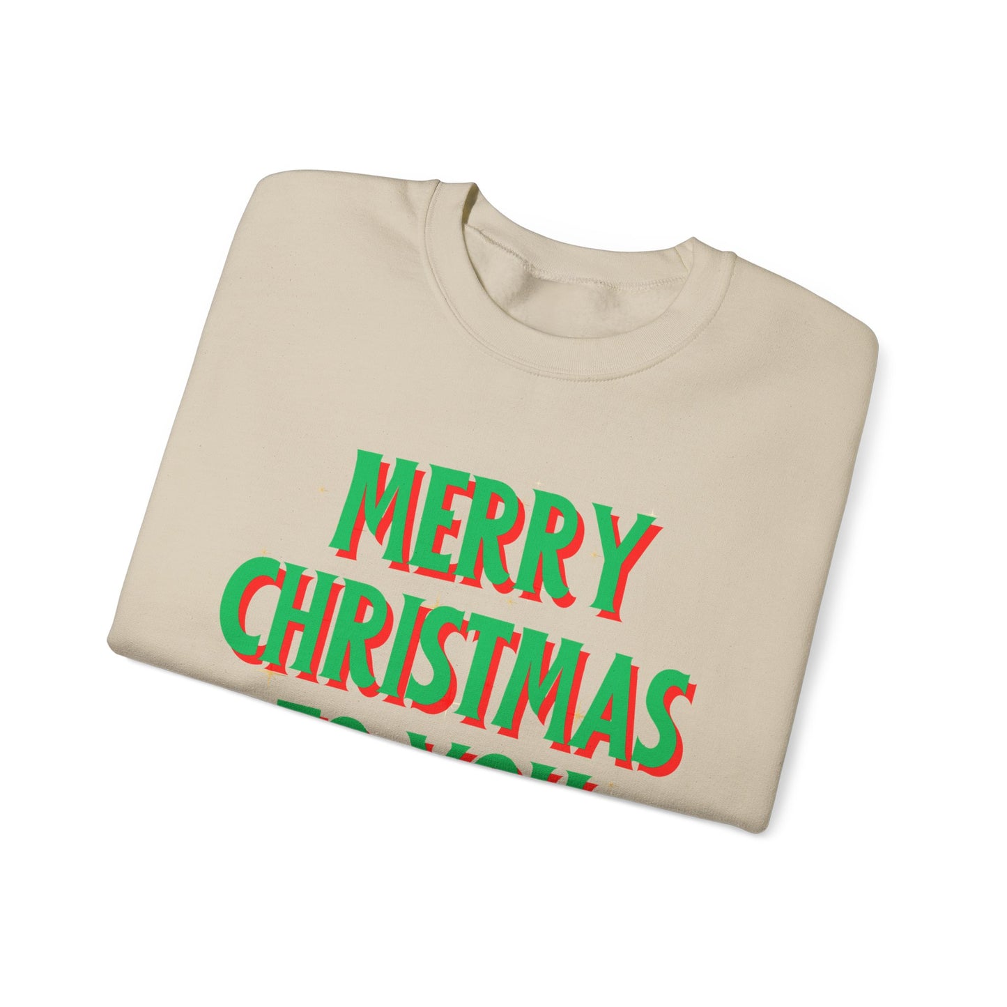 Unisex Heavy Blend Crewneck Sweatshirt Merry Christmas To You 🎄✨