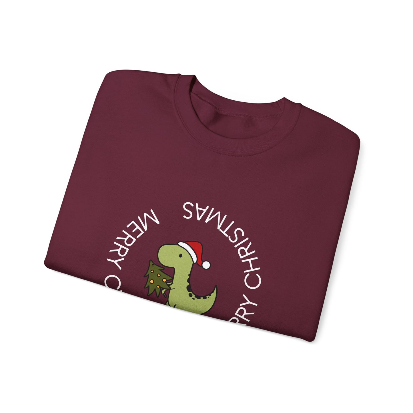 Dino-Merry Christmas 🎄🦖🎅 Unisex Heavy Blend Crewneck Sweatshirt