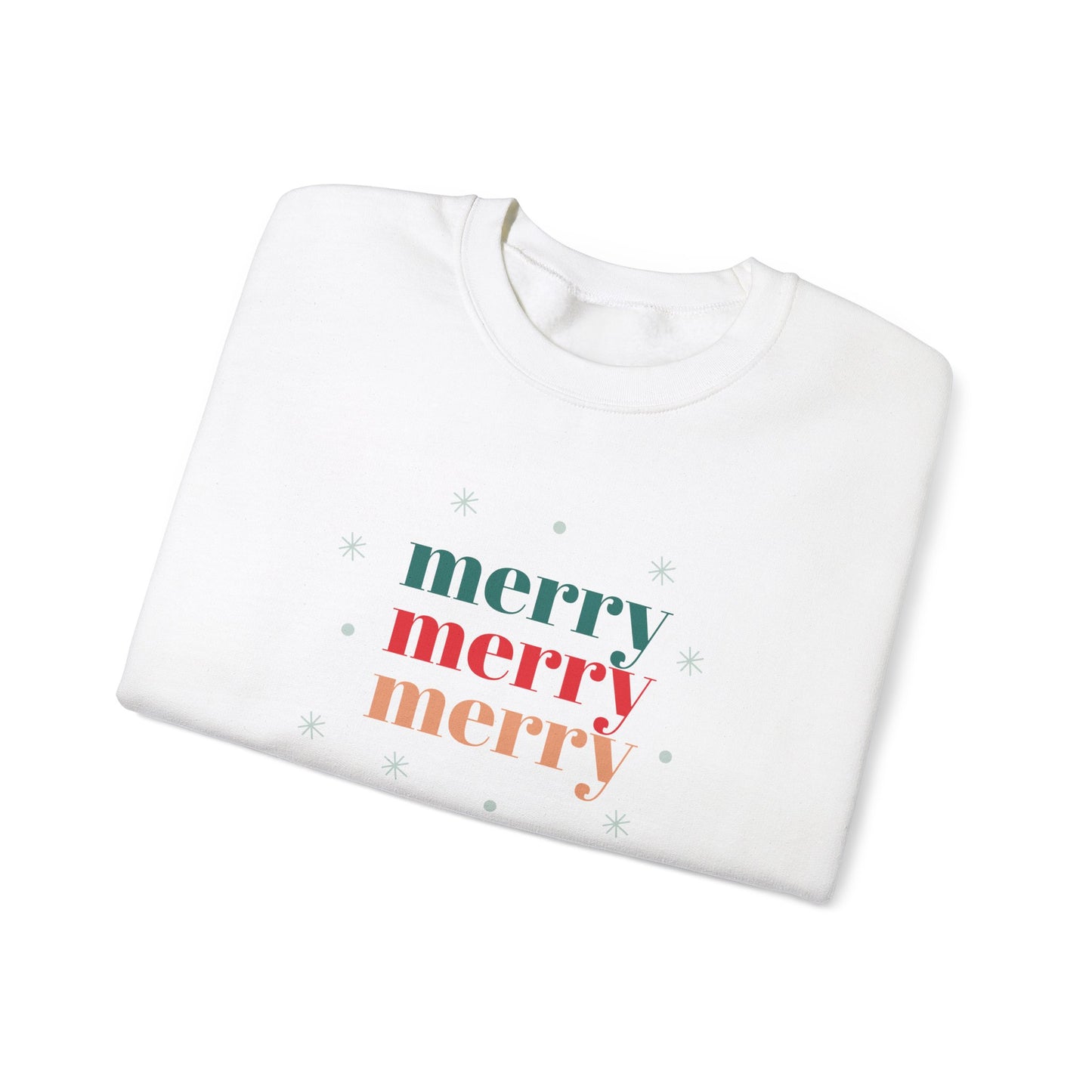 Unisex Heavy Blend Crewneck Sweatshirt Merry Merry Merry 🎄❄️✨