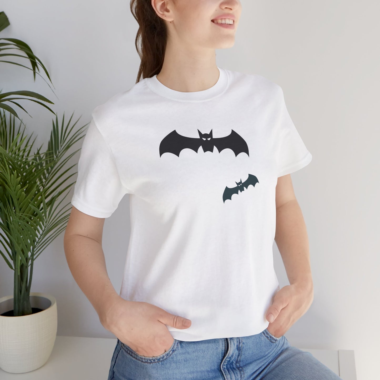 Halloween Bats OR That Caped Crusader Unisex Jersey Short Sleeve Tee
