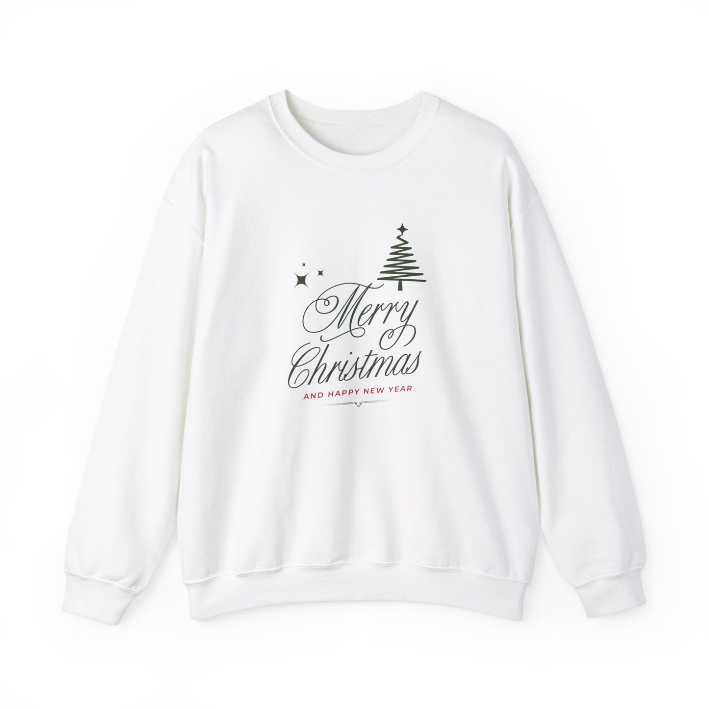 Unisex Heavy Blend Crewneck Sweatshirt Merry Christmas & Happy New Year 🎄✨