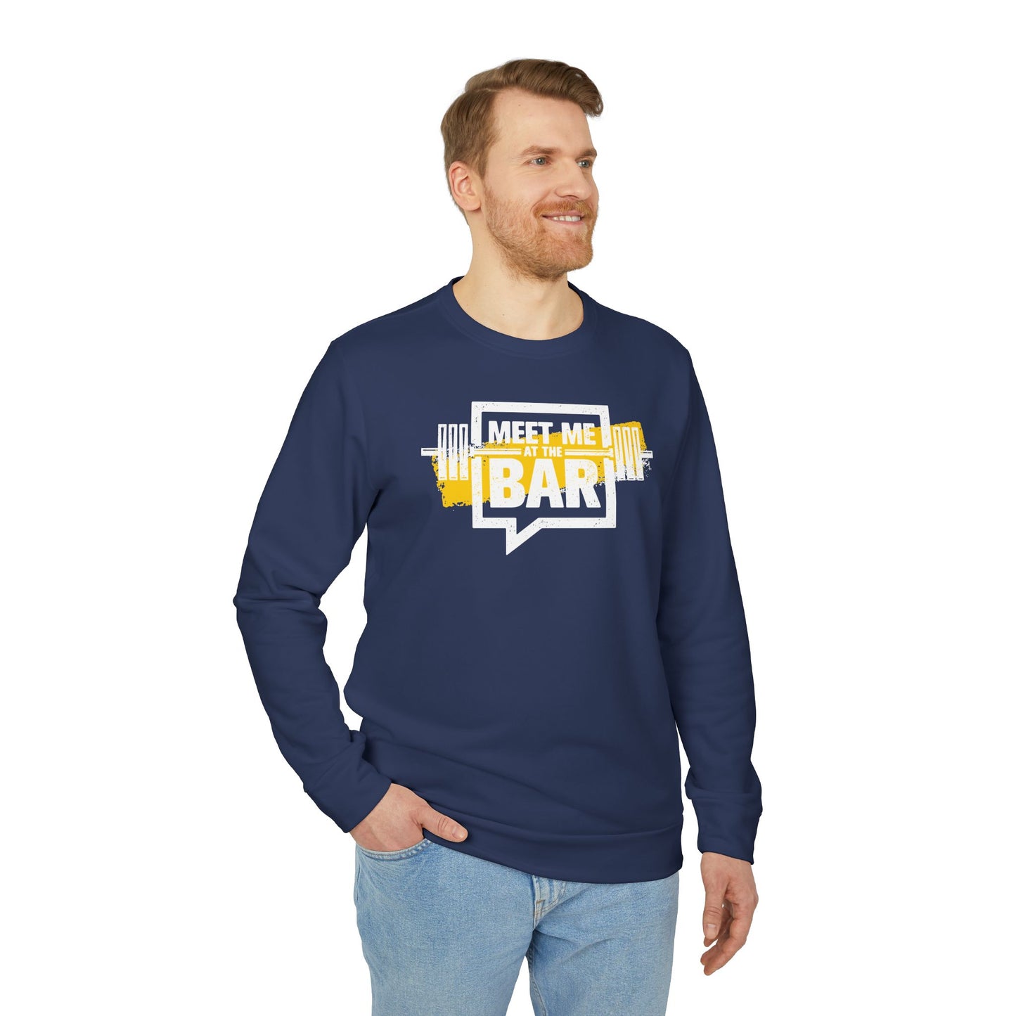 Meet Me At The Bar Adidas Unisex Cozy Fleece Sweatshirt