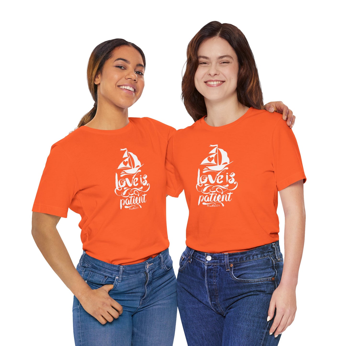 Love Is Patient Corinthians 13:4 Unisex Jersey Short Sleeve Tee