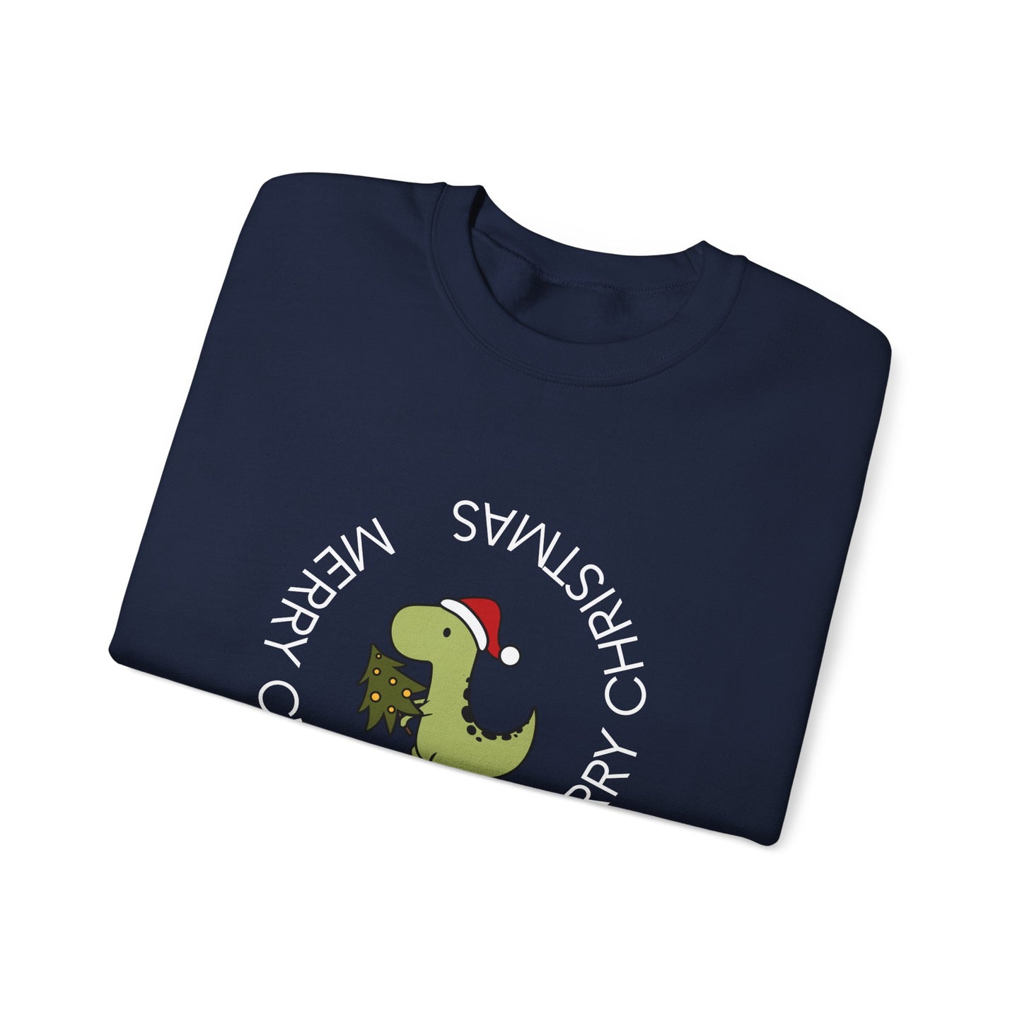 Dino-Merry Christmas 🎄🦖🎅 Unisex Heavy Blend Crewneck Sweatshirt