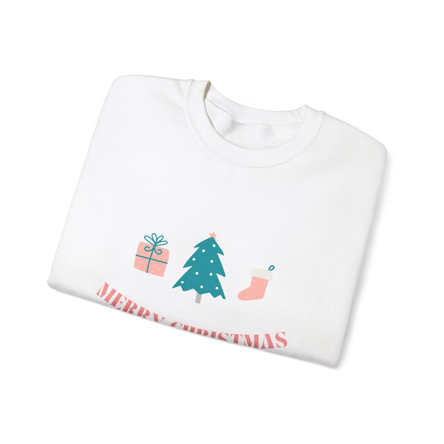 Unisex Heavy Blend Crewneck Sweatshirt Merry Christmas 🎄🎁🧦