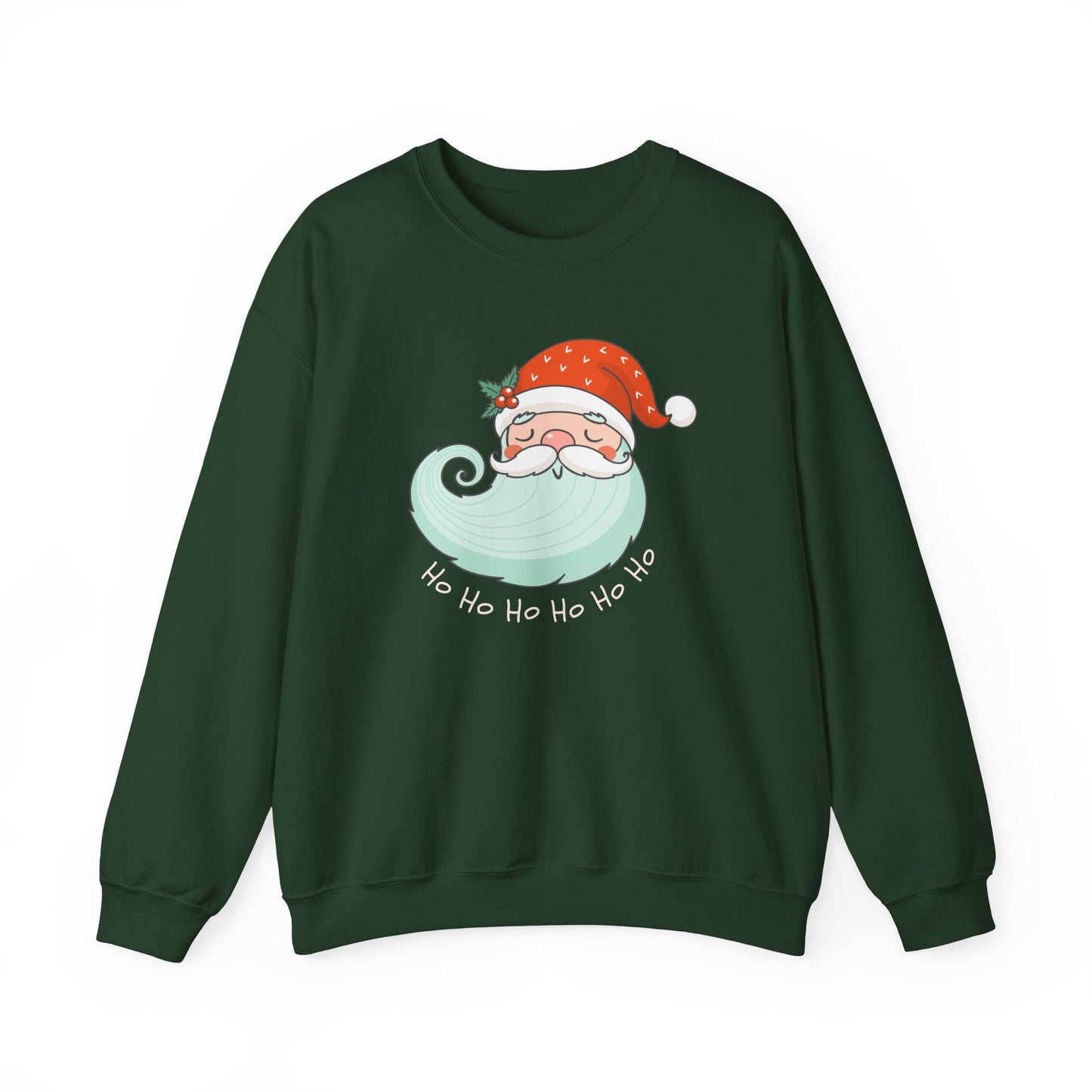 Unisex Heavy Blend Crewneck Sweatshirt Happy Santa Ho Ho Ho 🎅🎉✨