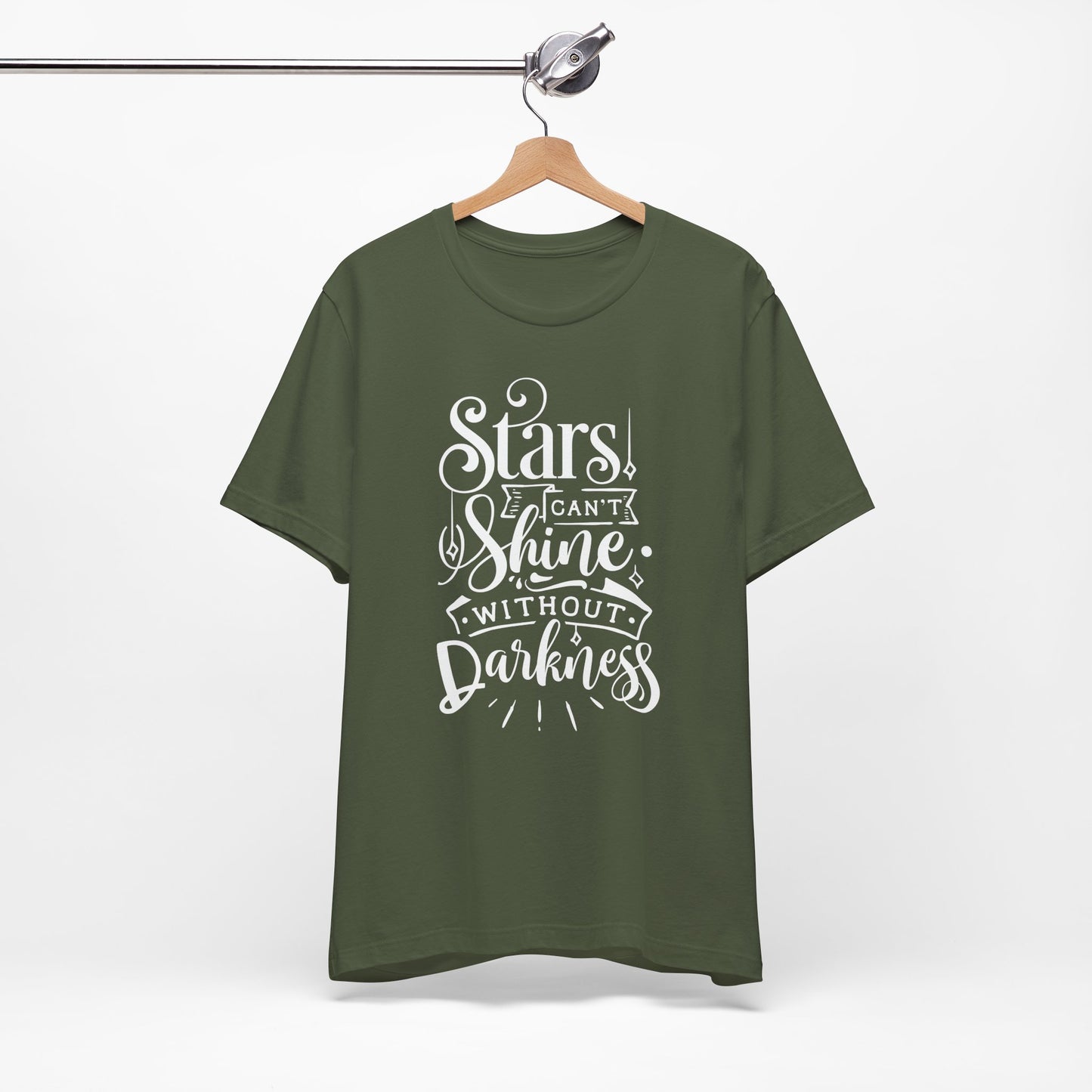 Stars Can't Shine Without Darkness Unisex Jersey Short Sleeve Tee