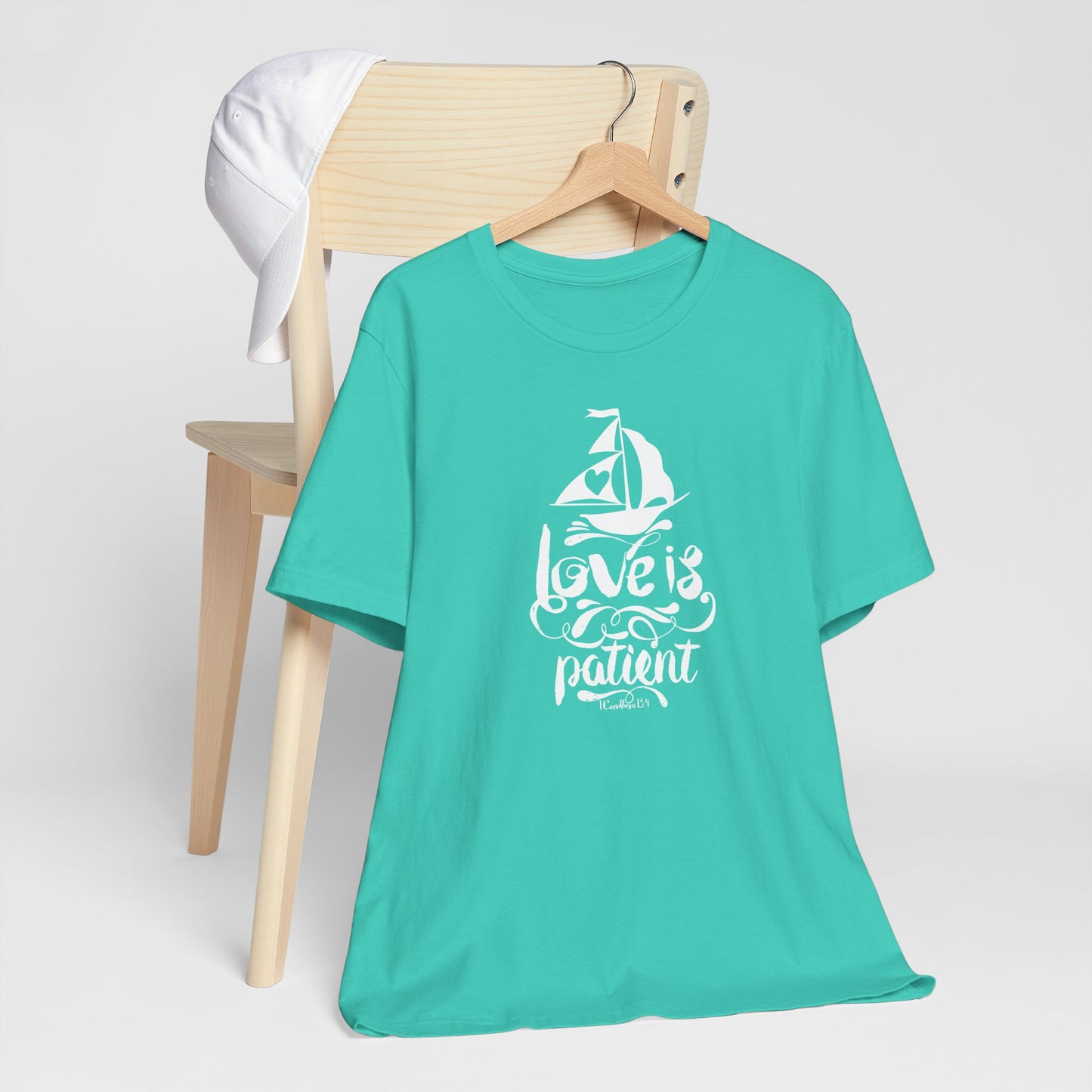 Love Is Patient Corinthians 13:4 Unisex Jersey Short Sleeve Tee