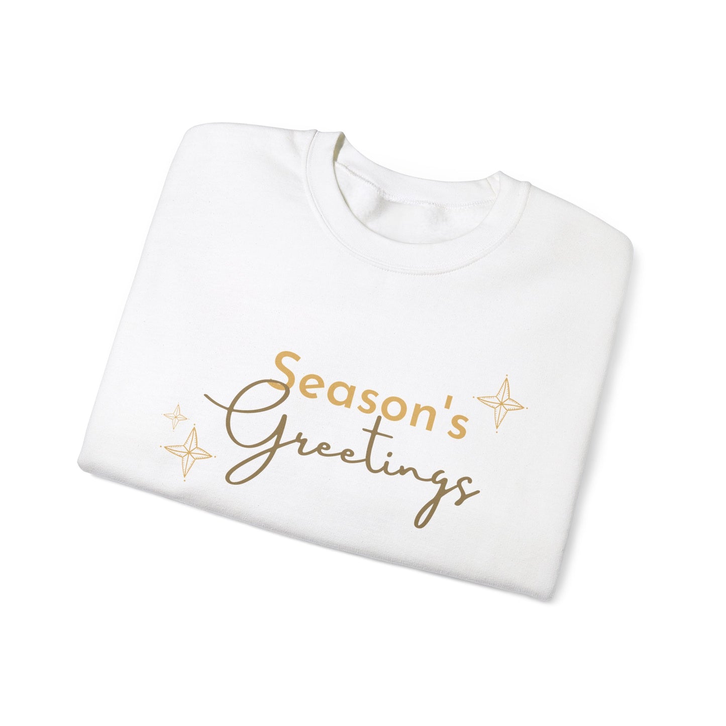 Unisex Heavy Blend Crewneck Sweatshirt Elegant Seasons Greetings ✨🎄